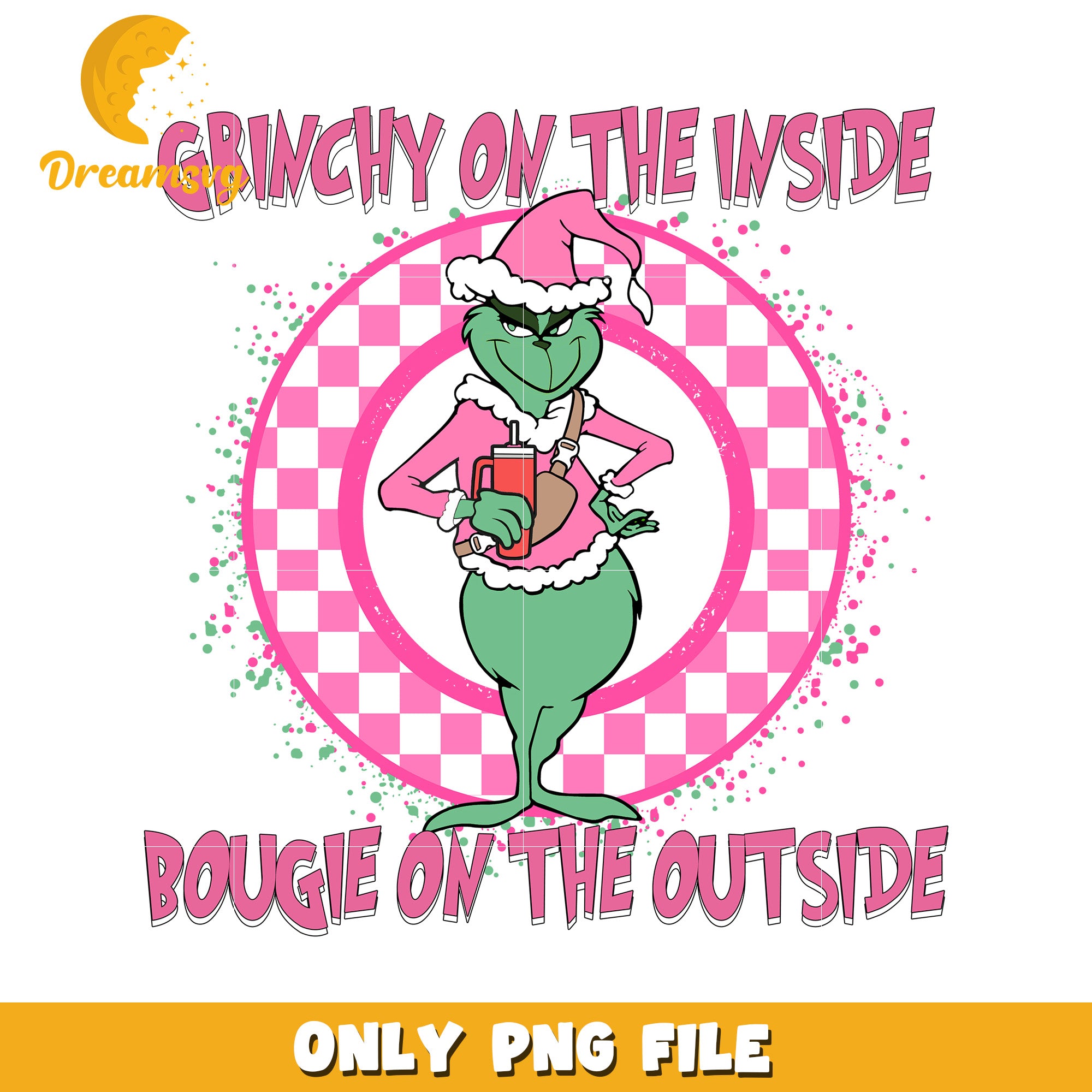 Grinchy on the inside png, christmas grinch png, christmas songs png