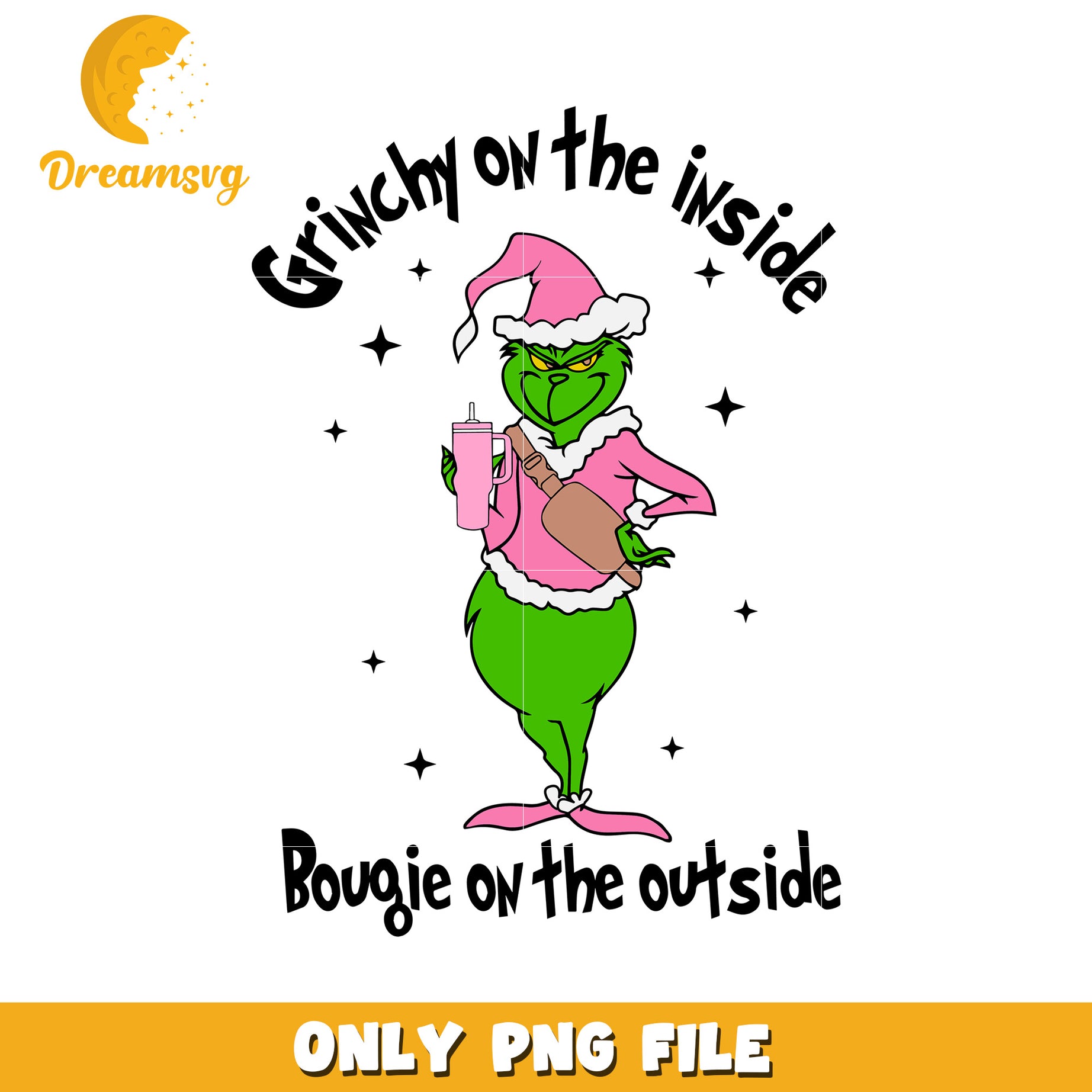 Grinchy on the inside png, grinch clipart​ png, christmas story png