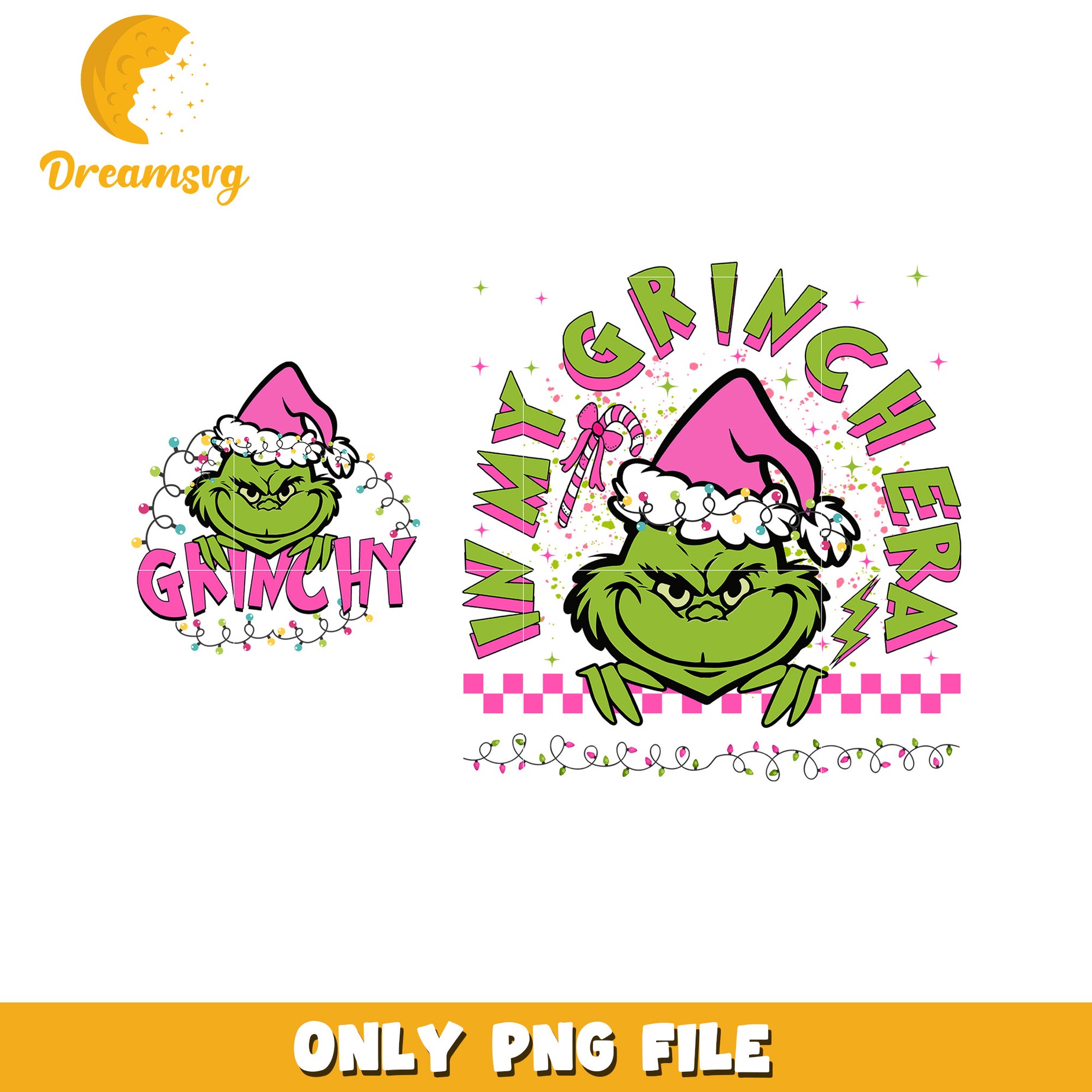 Grinchy pink png, grinch clipart​ png, christmas story png