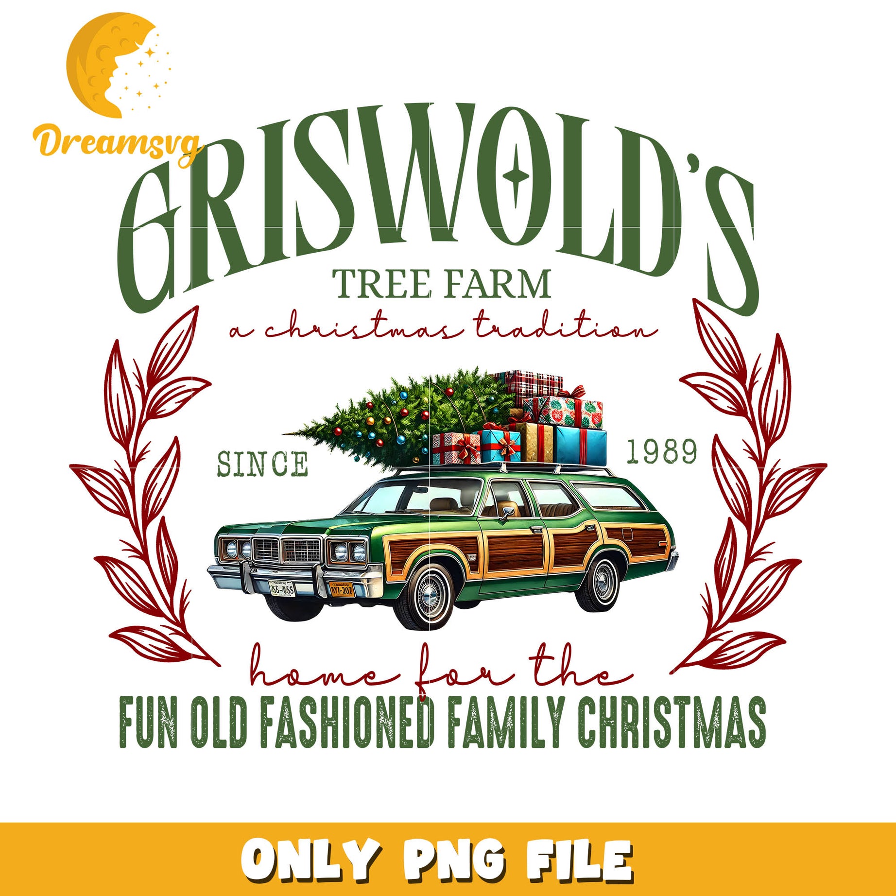 Griswold's tree farm a christmas tradition since 1989 png, griswold​ png