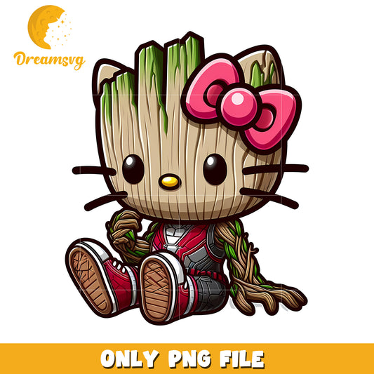 Groot Hello Kitty PNG Image