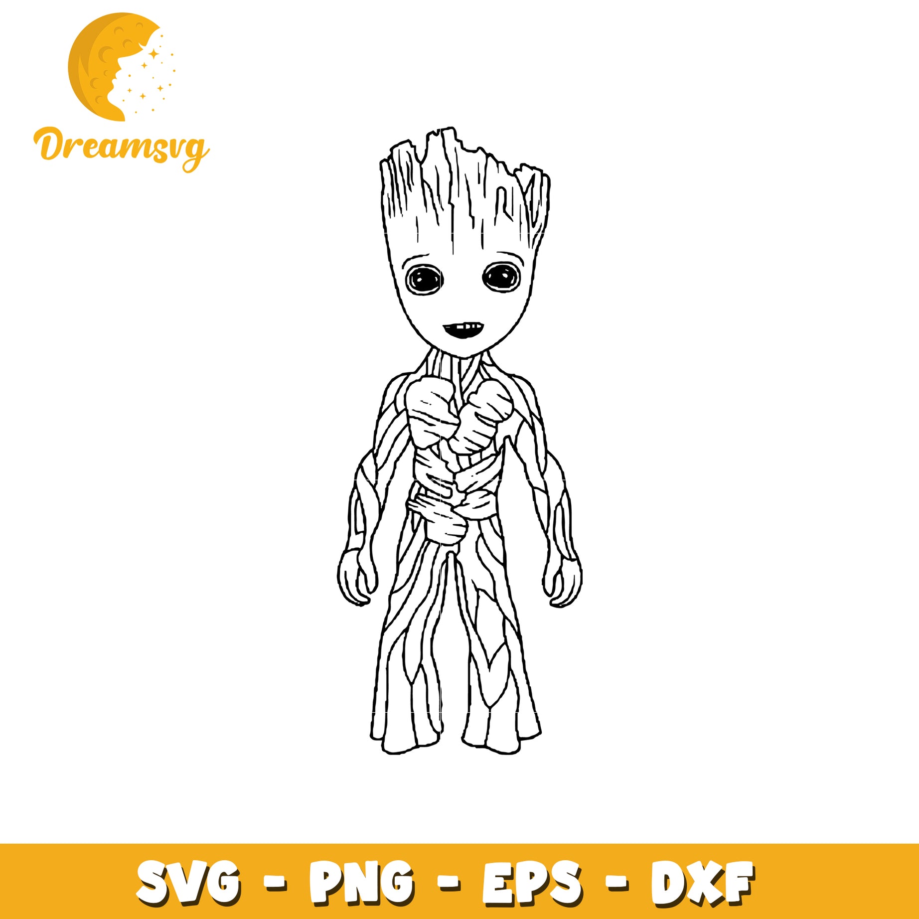 Groot SVG Cut File PNG, EPS, DXF