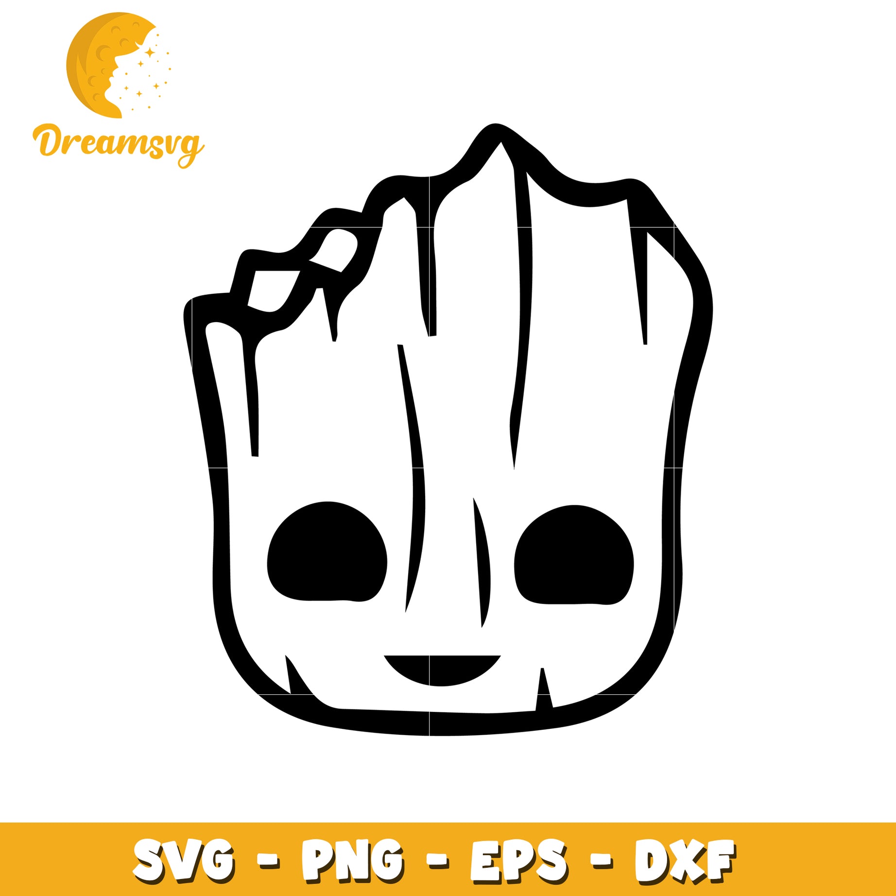 Groot SVG PNG EPS DXF Cut File