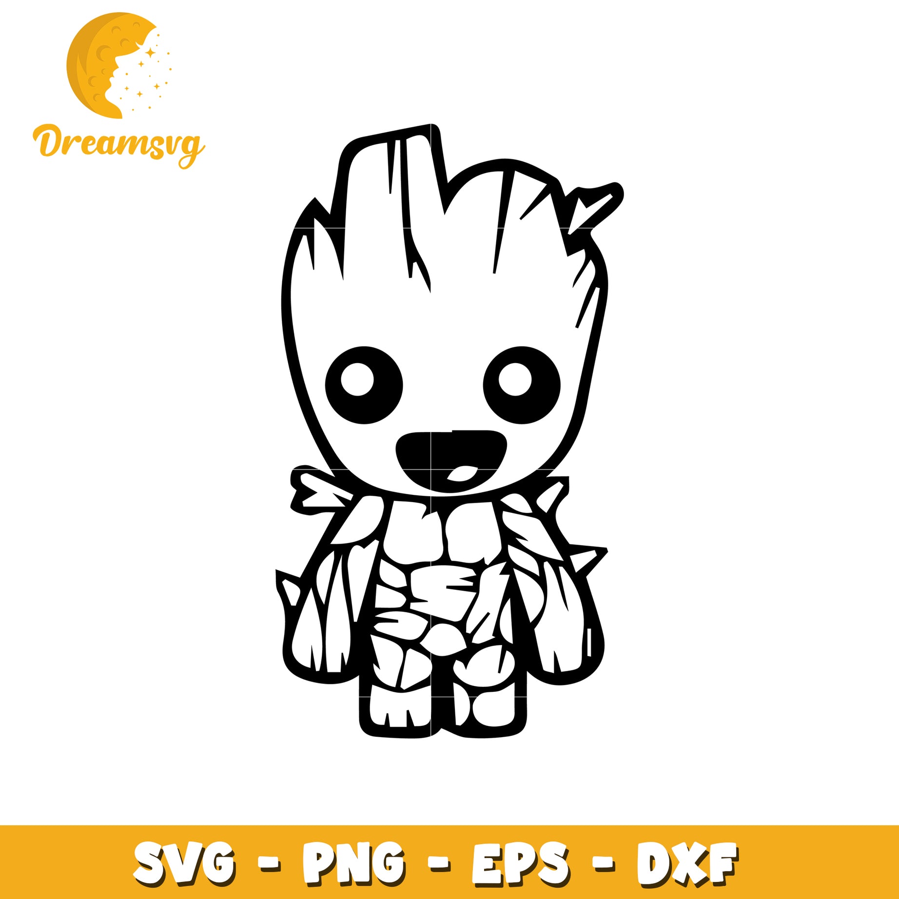 Groot SVG PNG, Cute Baby Groot for Crafts