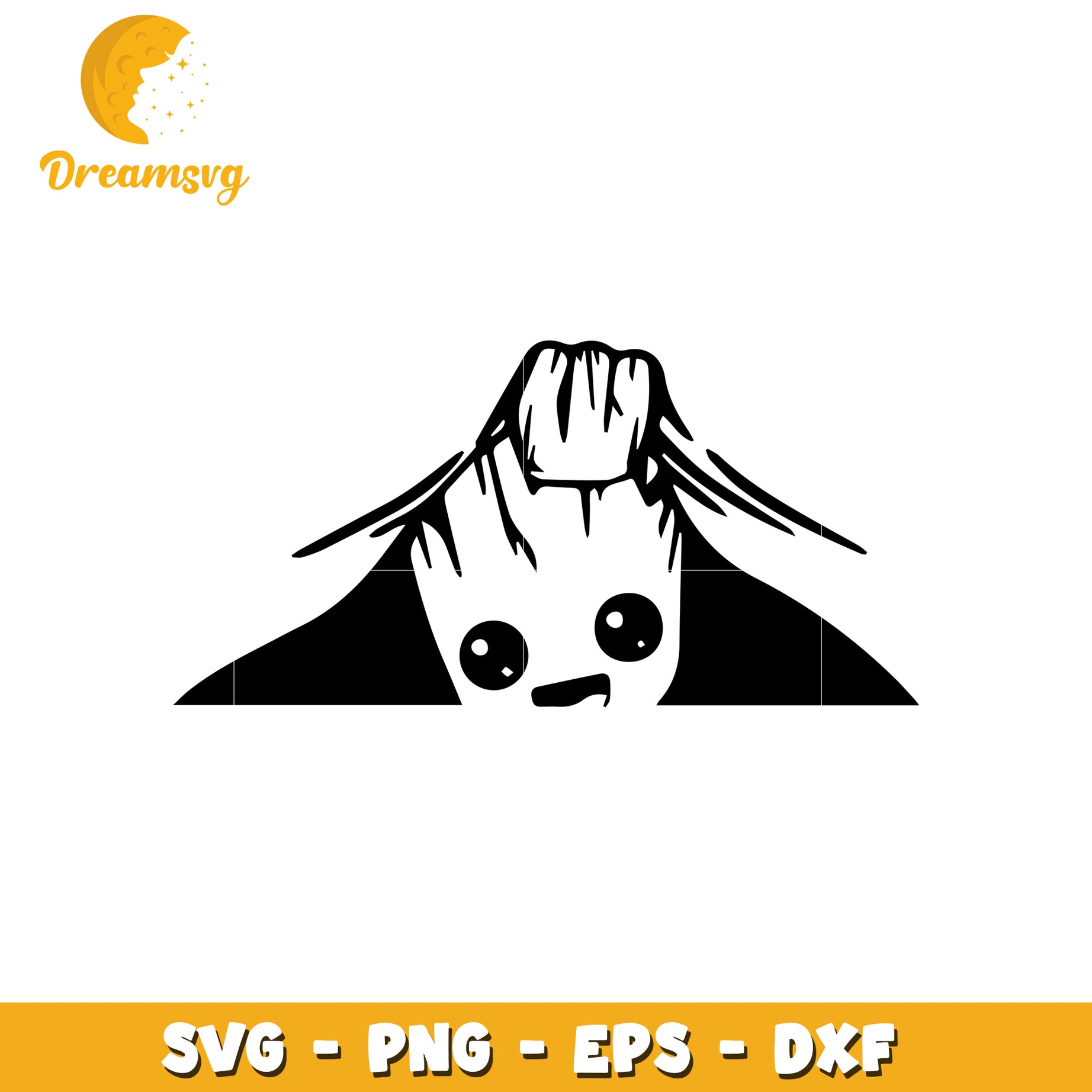 Groot SVG Peekaboo PNG EPS DXF