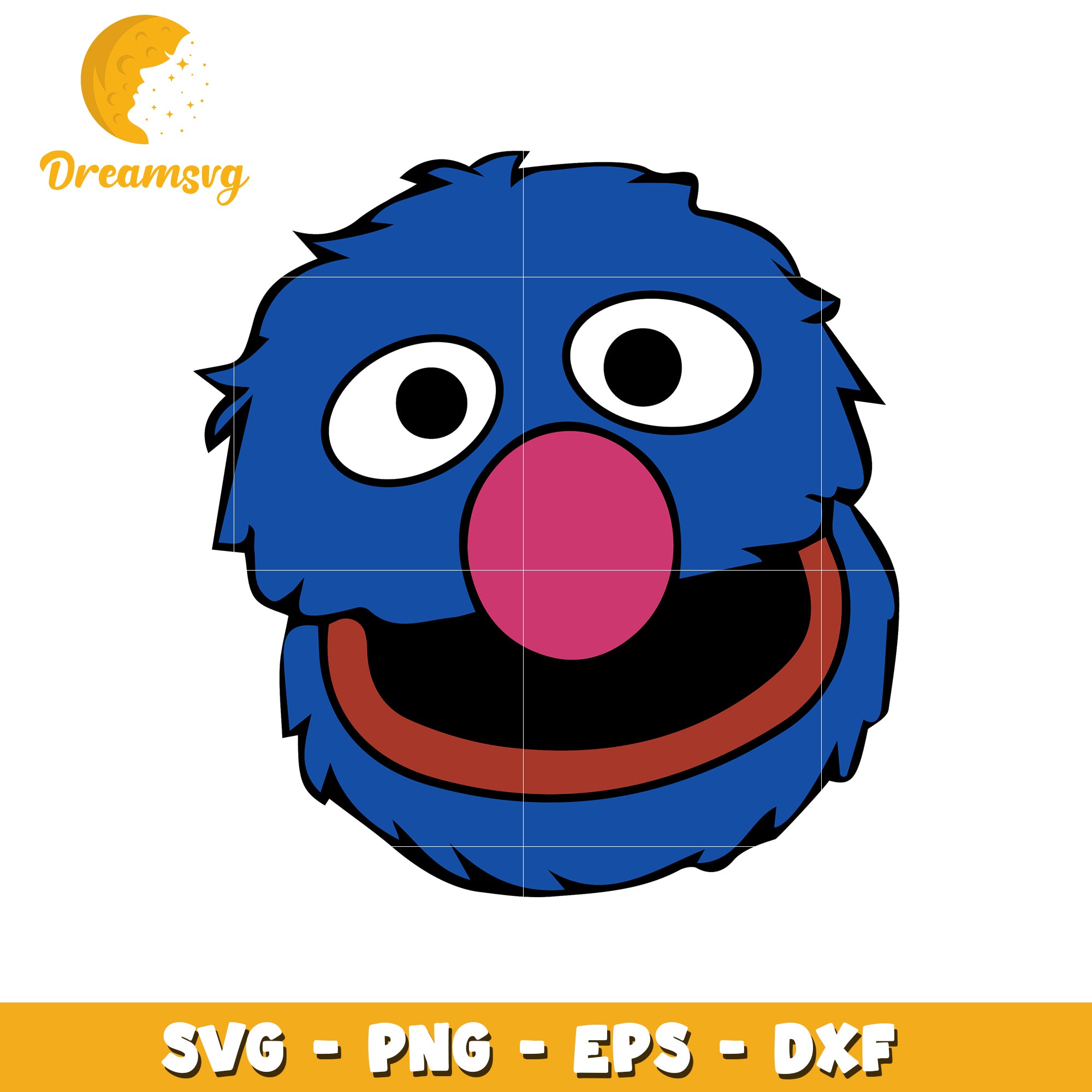 Grover SVG PNG EPS DXF Cut File
