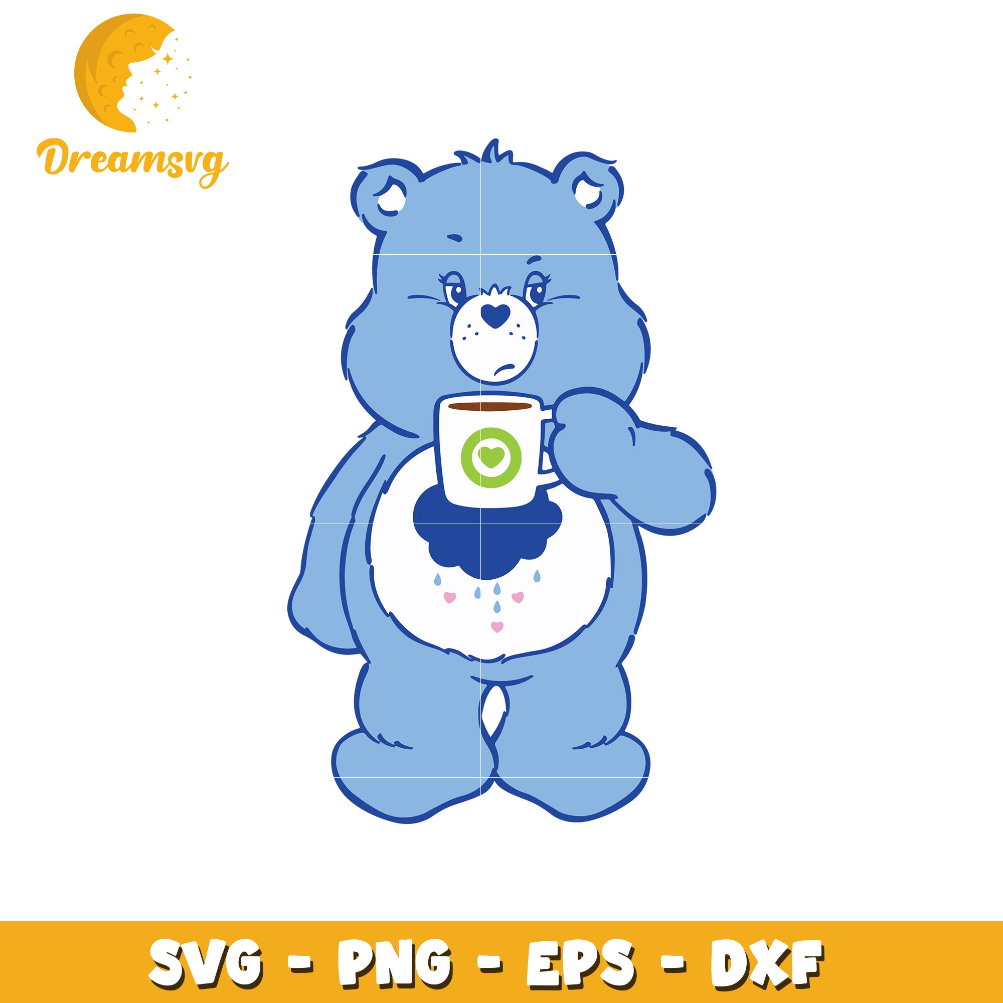 Grumpy Bear SVG PNG EPS DXF Download