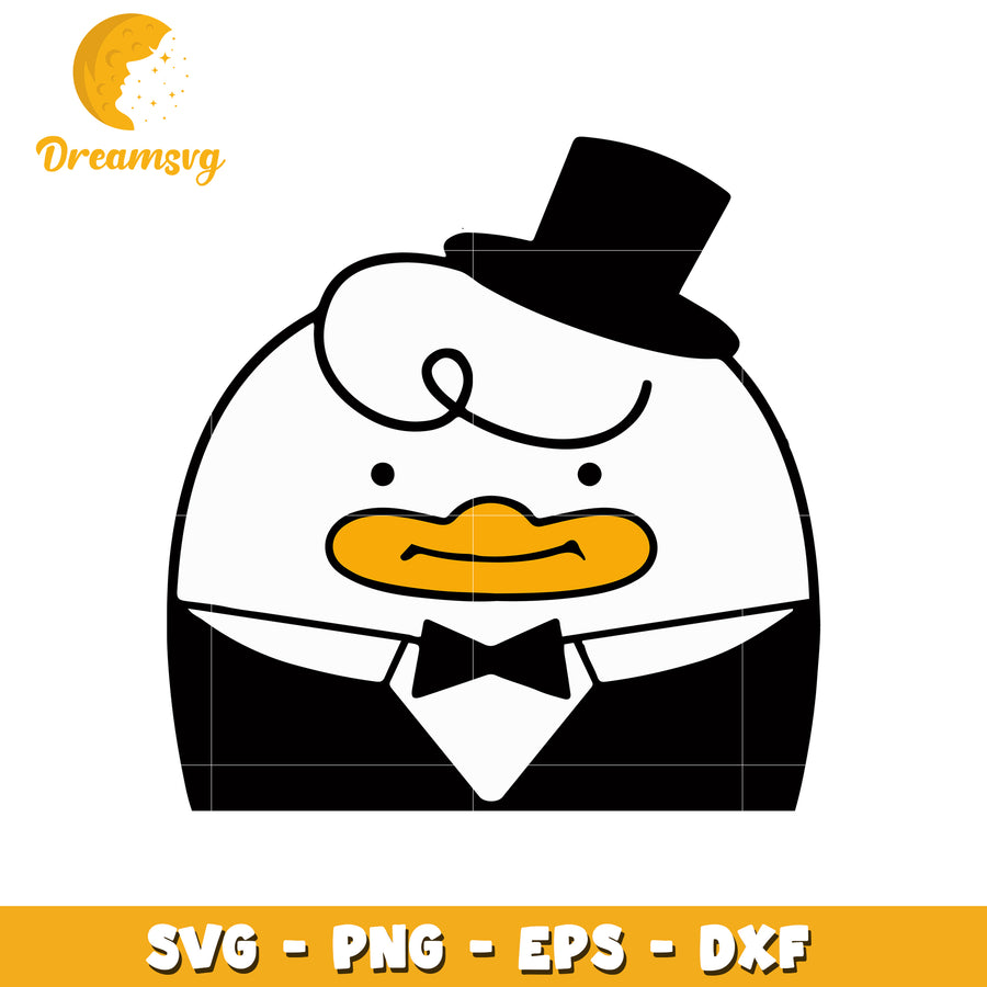 Grumpy goose svg, funny goose svg, cartoon characters svg