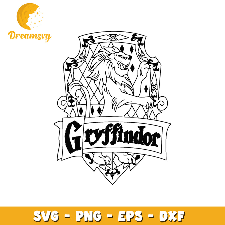 Gryffindor Crest SVG PNG EPS DXF