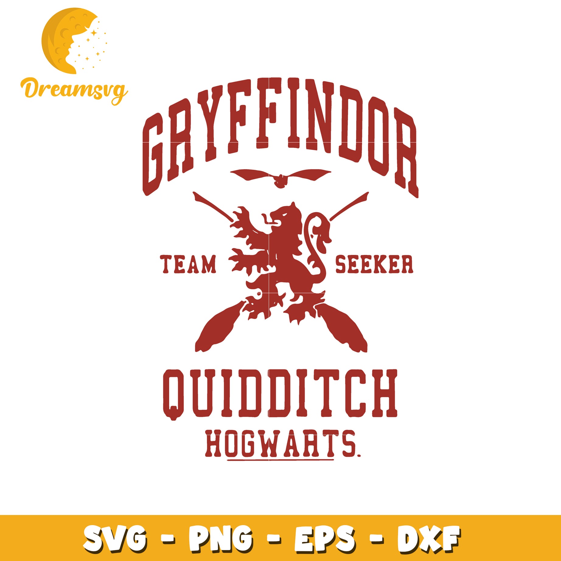 Gryffindor Quidditch SVG Cut File