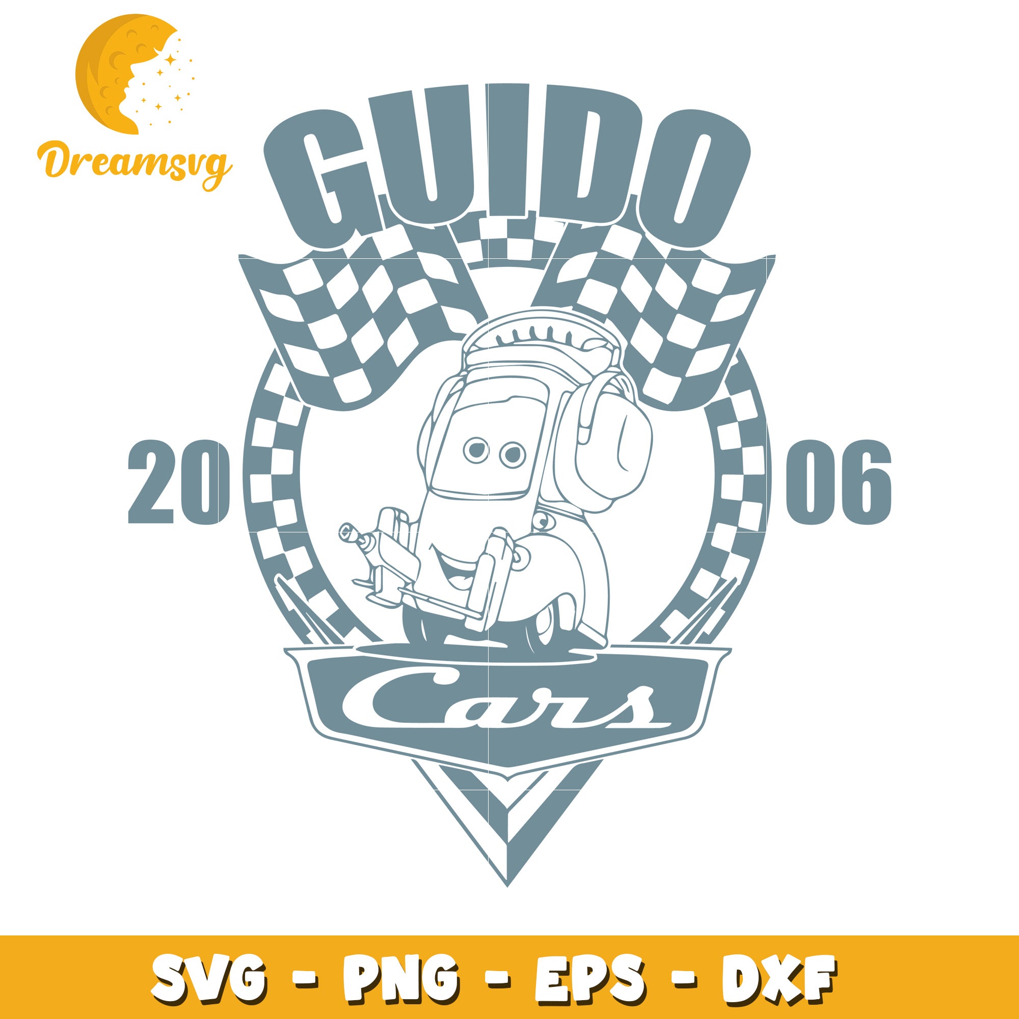 Guido Cars SVG PNG EPS DXF Cut File