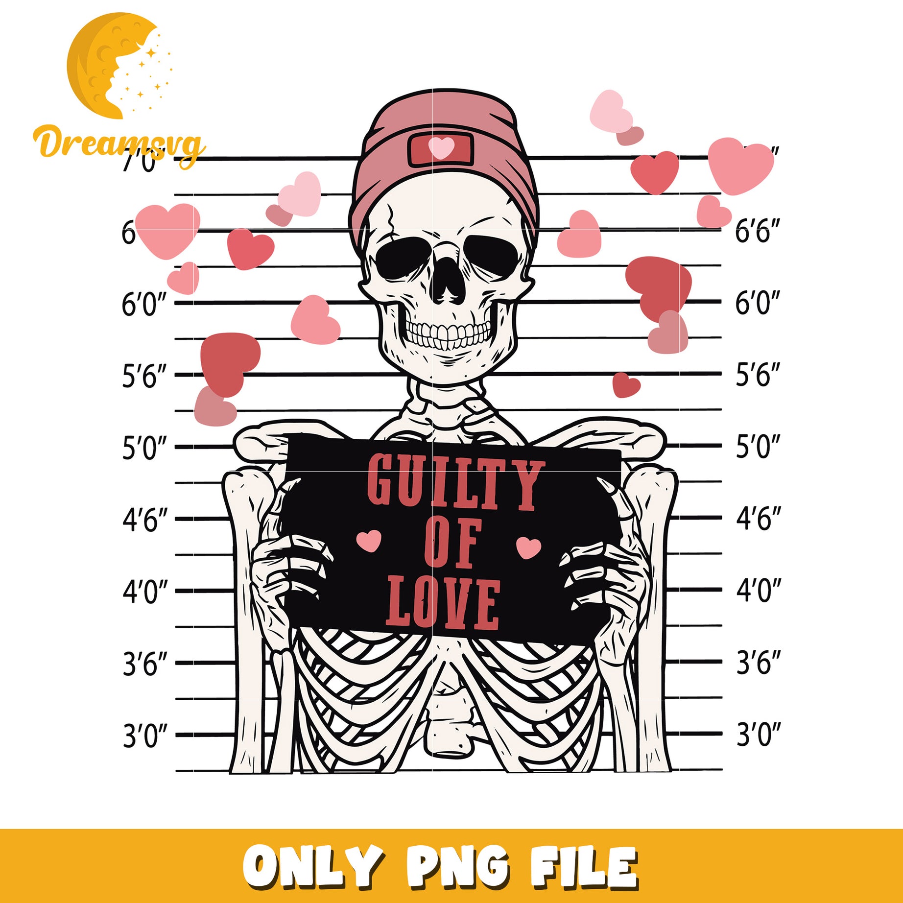 Guilty of Love Skeleton PNG