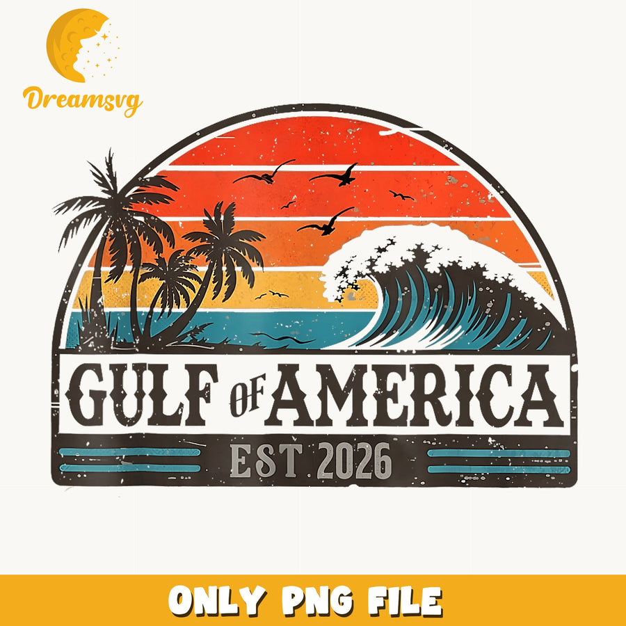 Gulf Of America PNG, Beach Sunset Design, Coastal PNG