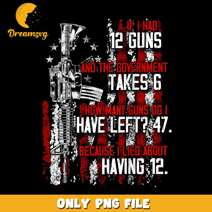 Gun Rights Humor PNG, Government Takeaway, Funny Saying