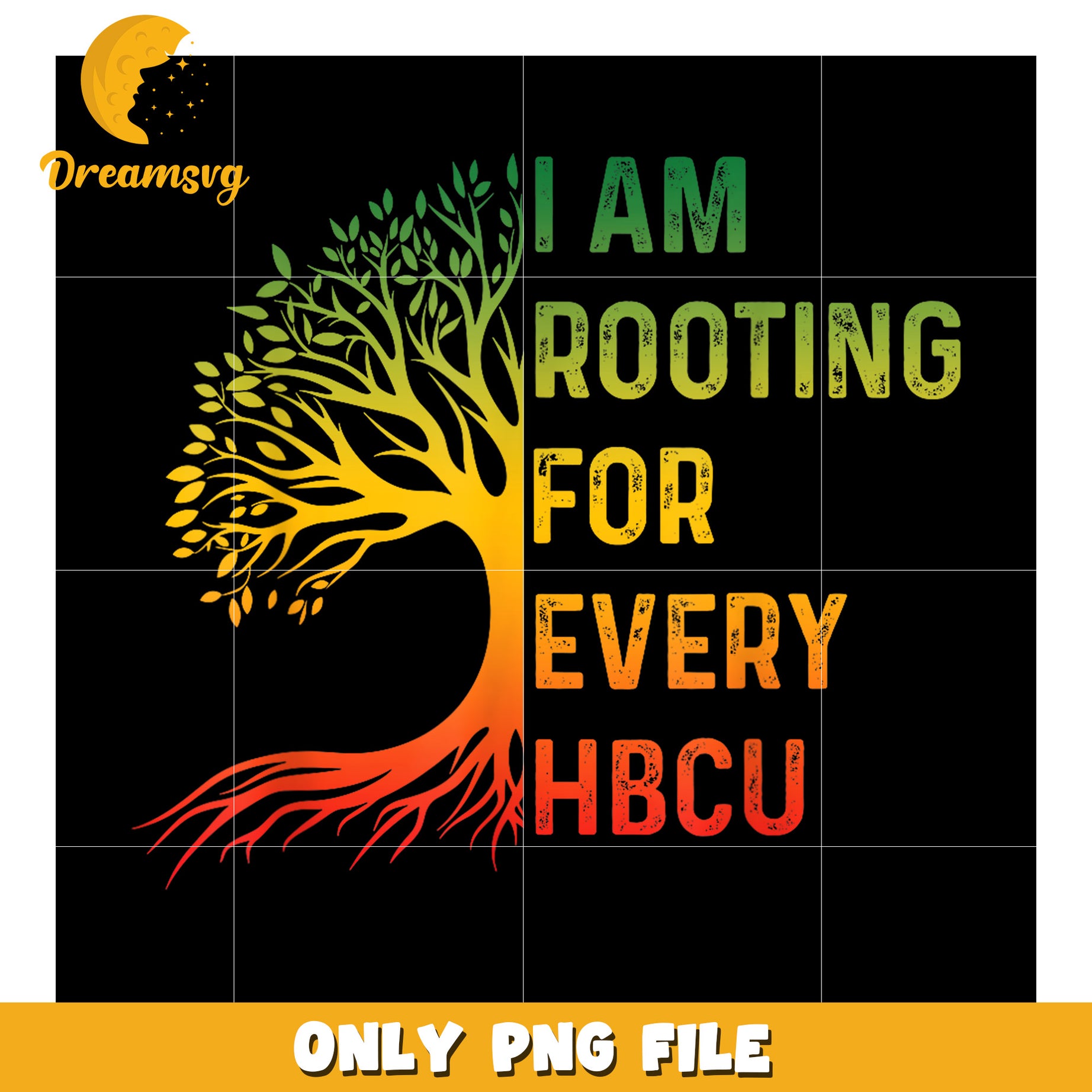 HBCU Root Tree PNG Graphic