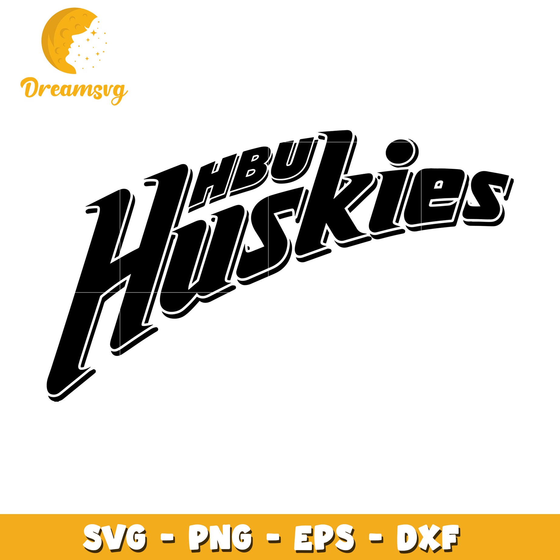 HBU Huskies SVG PNG EPS DXF Cut Files