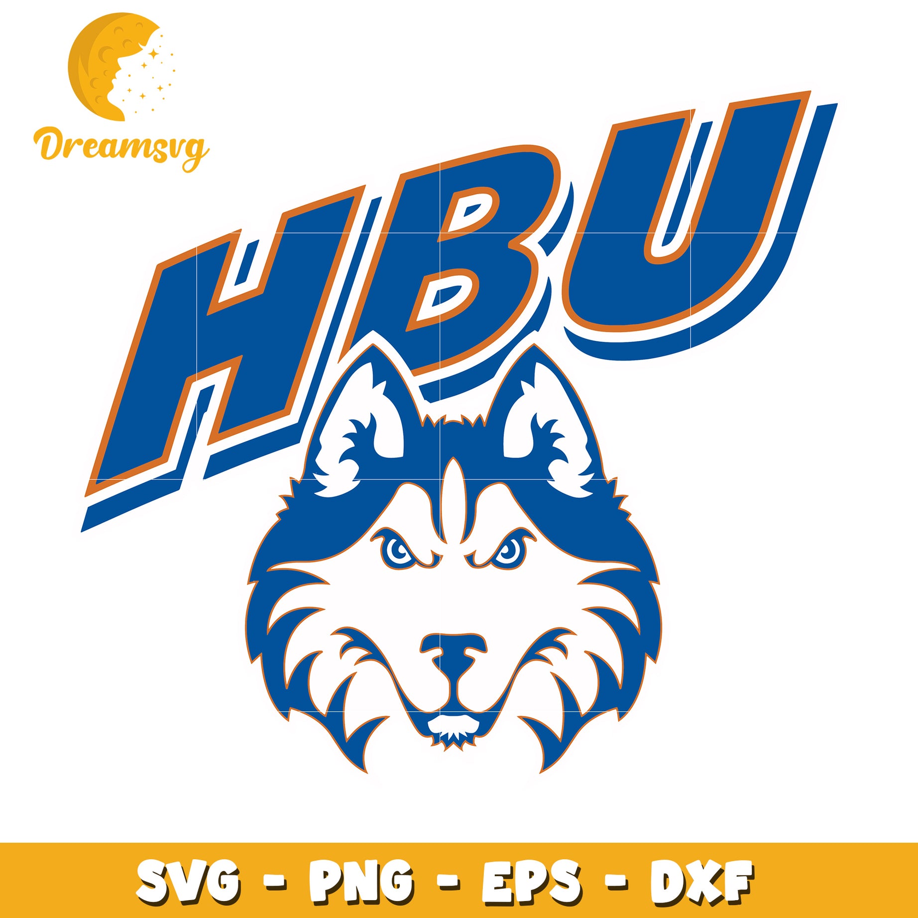 HBU Huskies SVG PNG EPS DXF Files