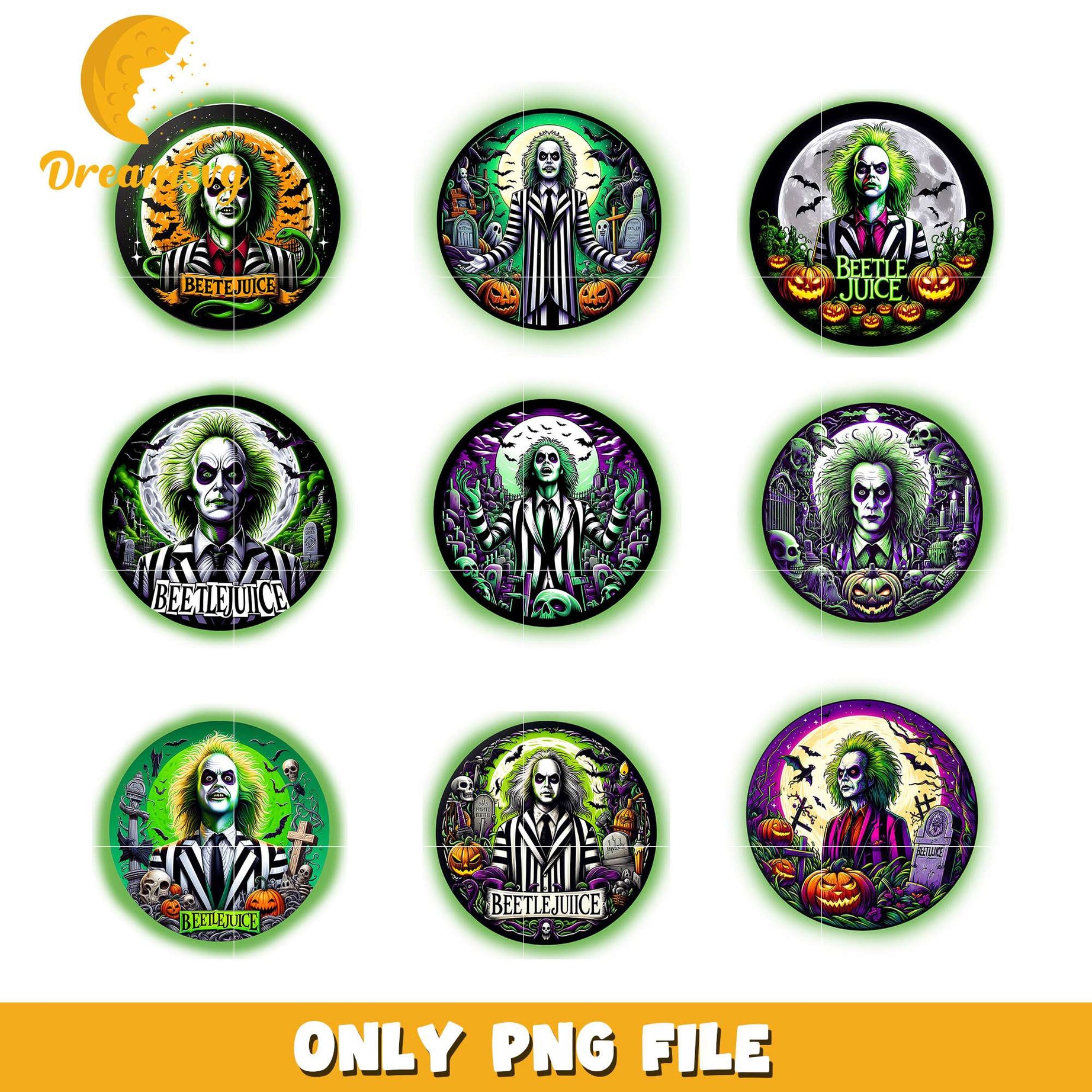 Beetlejuice logo halloween design bundle png, Beetlejuice png