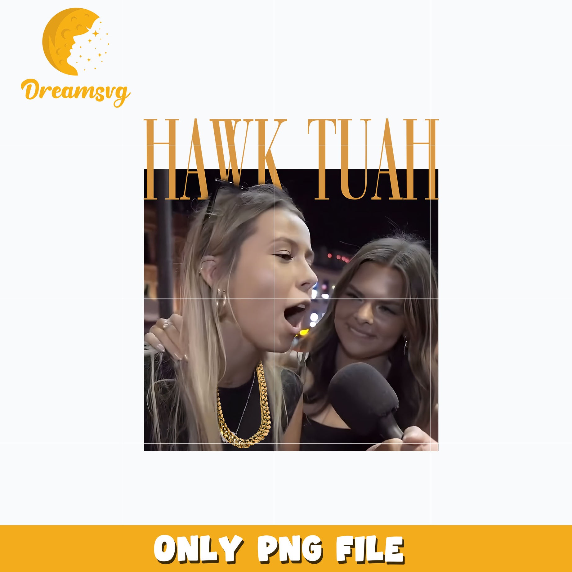 Hawk Tuah design png