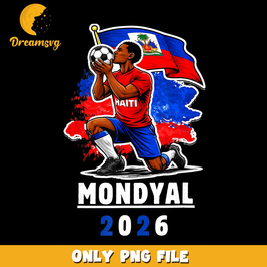 Haiti Soccer Player Mondyal 2026 PNG, Haiti Flag Football, Sport PNG