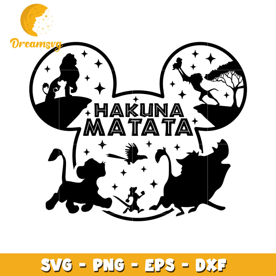 Hakuna Matata Mickey SVG Cut File
