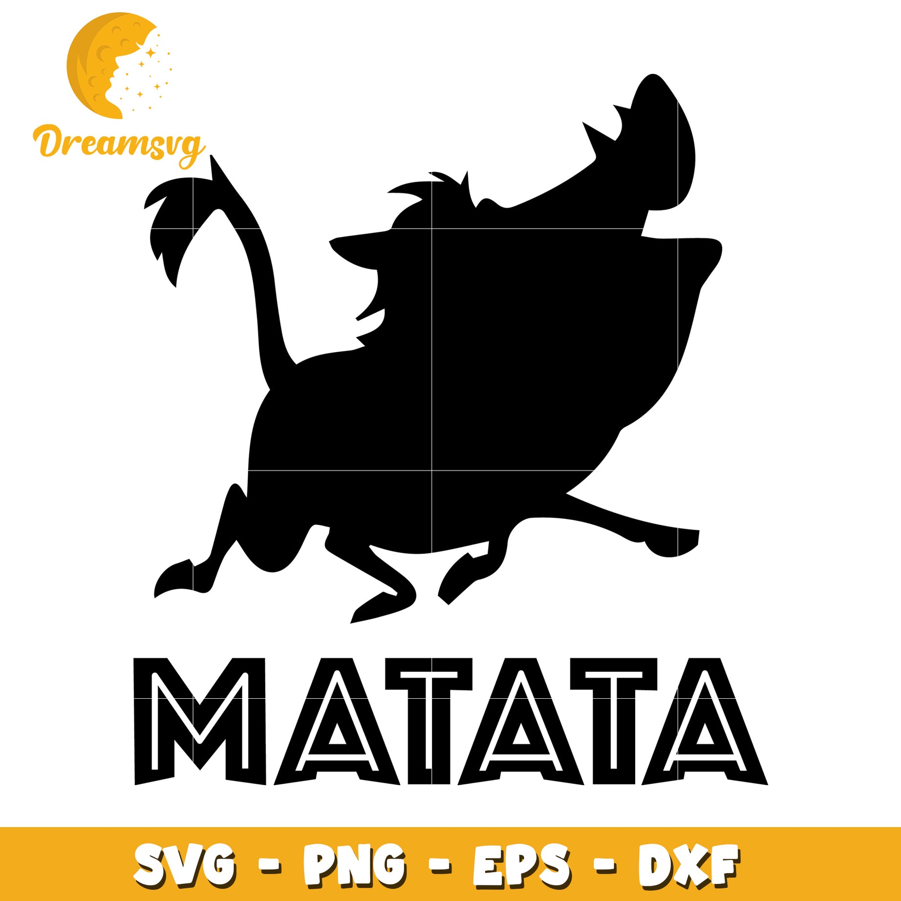 Hakuna Matata SVG Cut File PNG EPS DXF