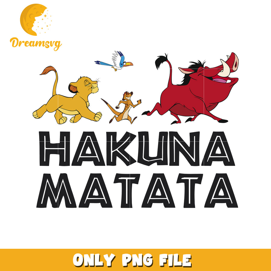 Hakuna matata png, simba and timon png, hakuna matata phrase png
