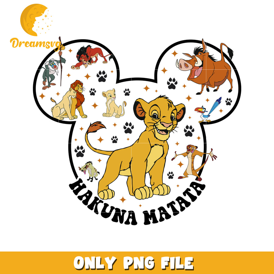 Hakuna matata png, the lion king png, simba and timon png