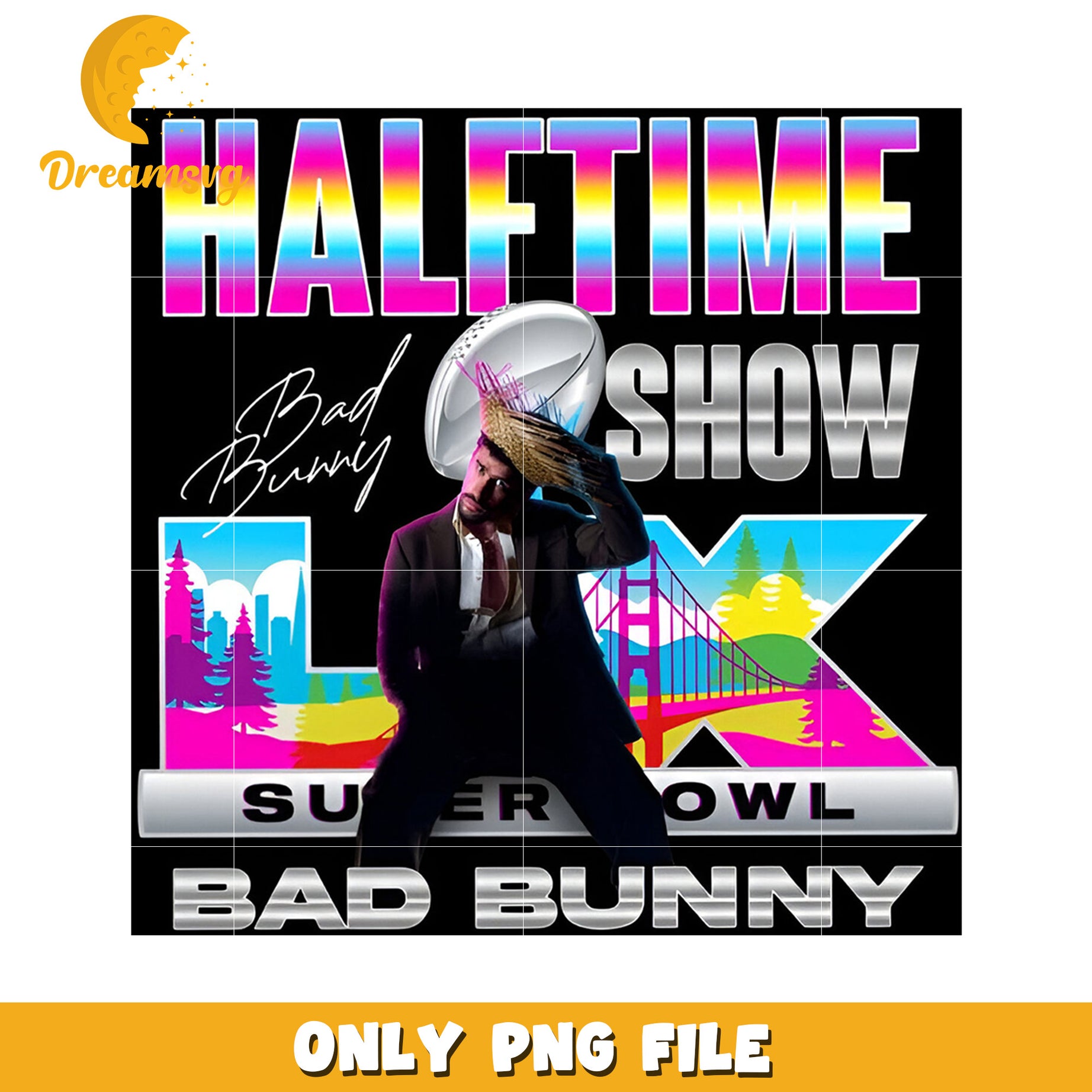 Half time show bad bunny png, bad bunny 2026 png, benito fan art png