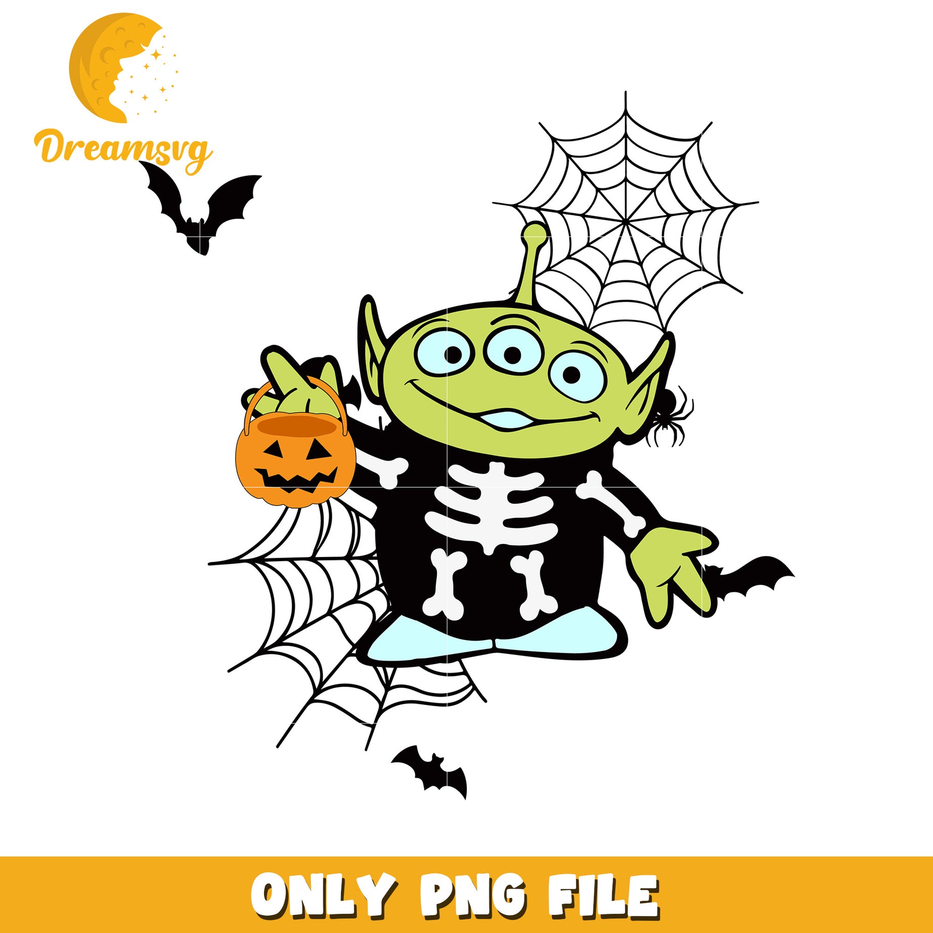 Halloween Alien PNG File