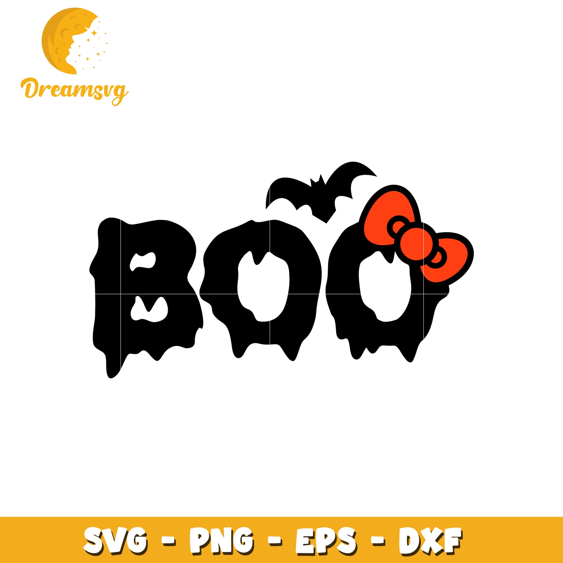 Halloween Boo SVG Cut File PNG EPS DXF