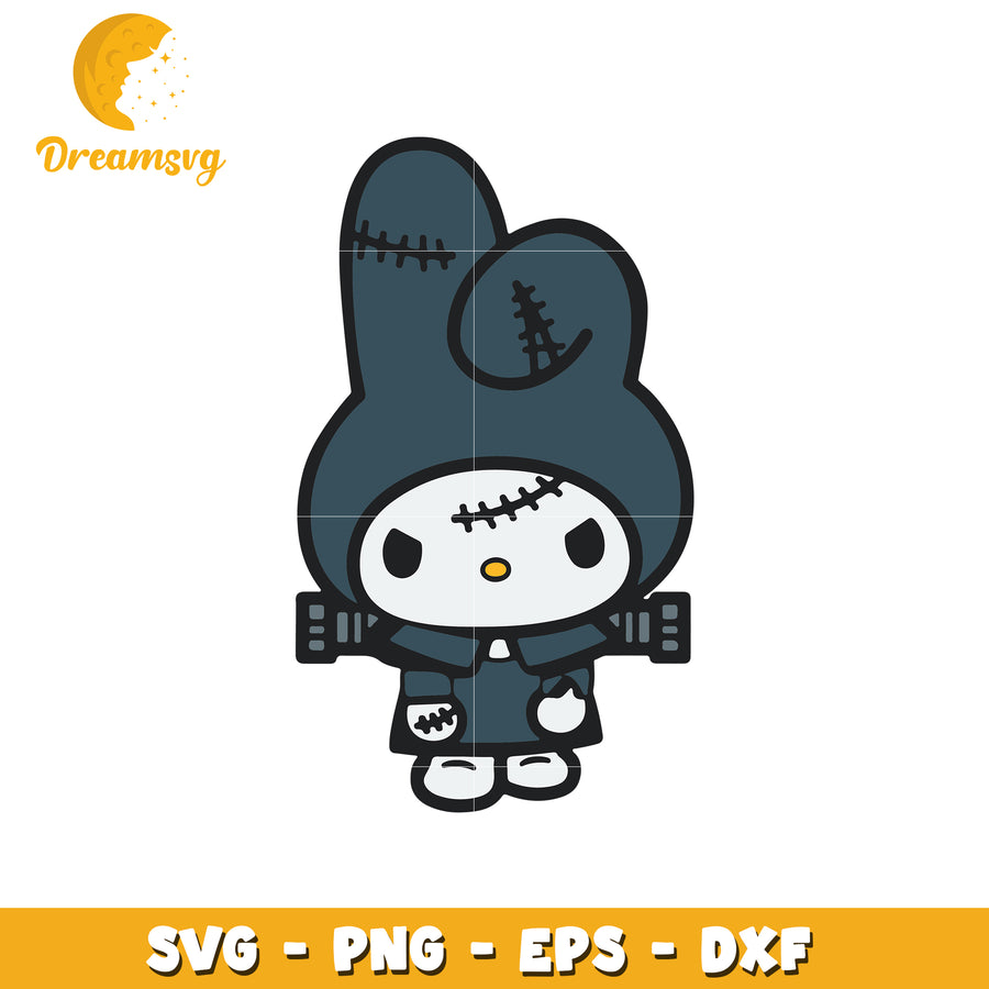 Halloween Bunny SVG Cut File