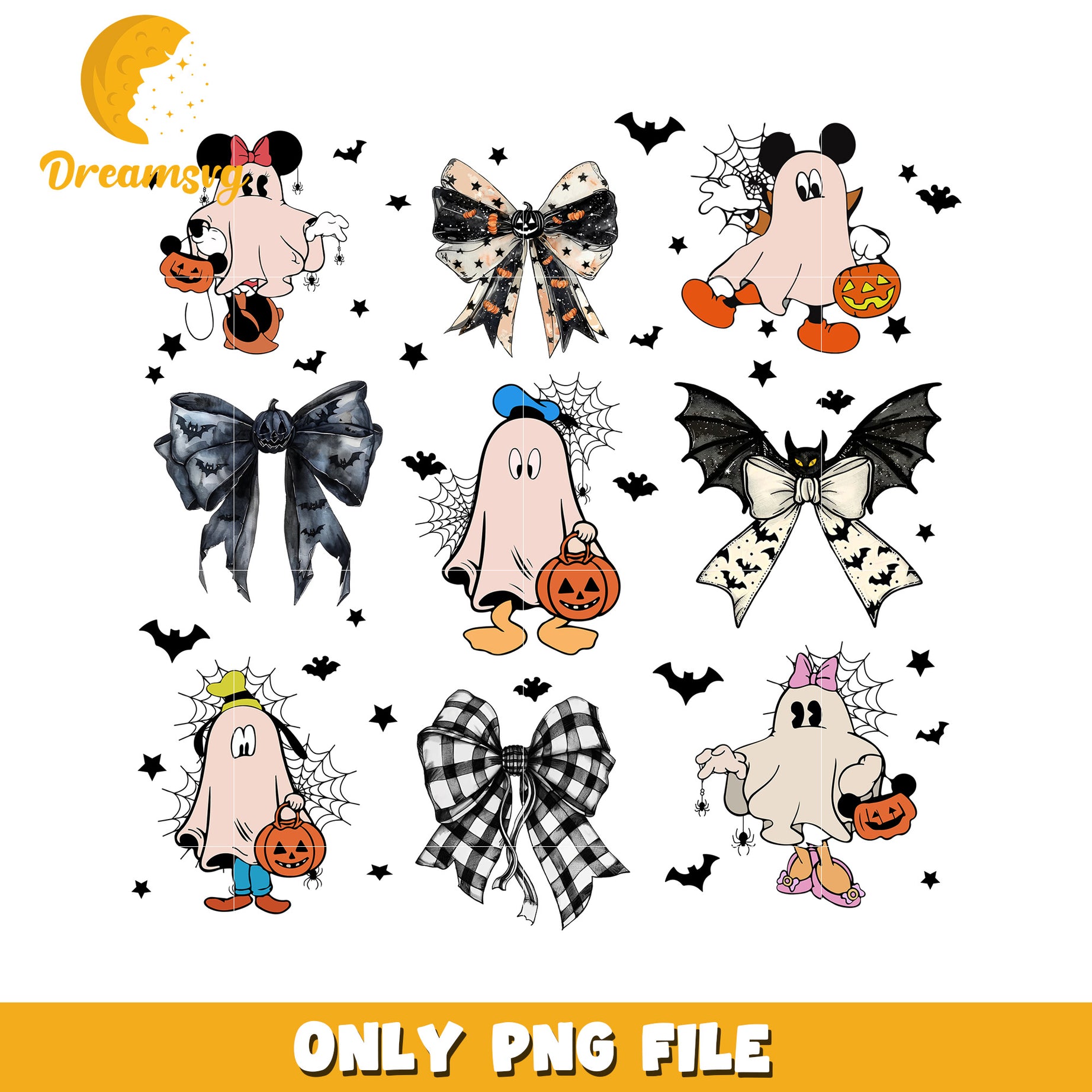 Halloween Disney Ghost PNG Sublimation