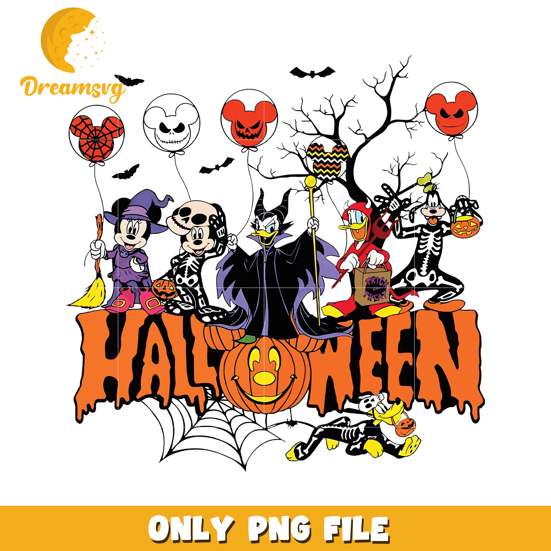 Halloween Disney PNG Sublimation