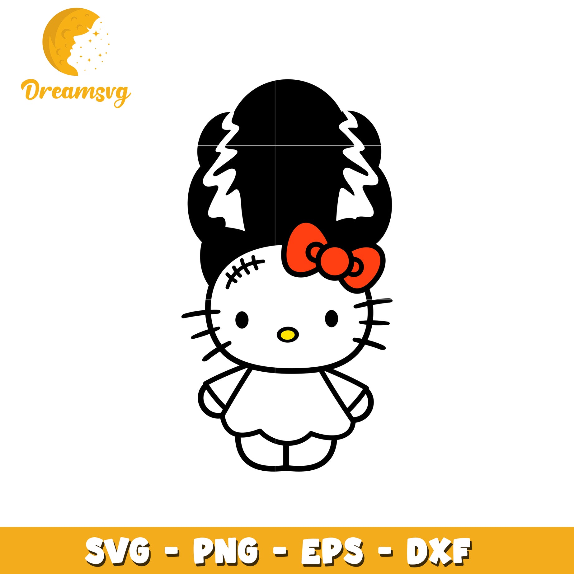 Halloween Hello Kitty SVG Cut File