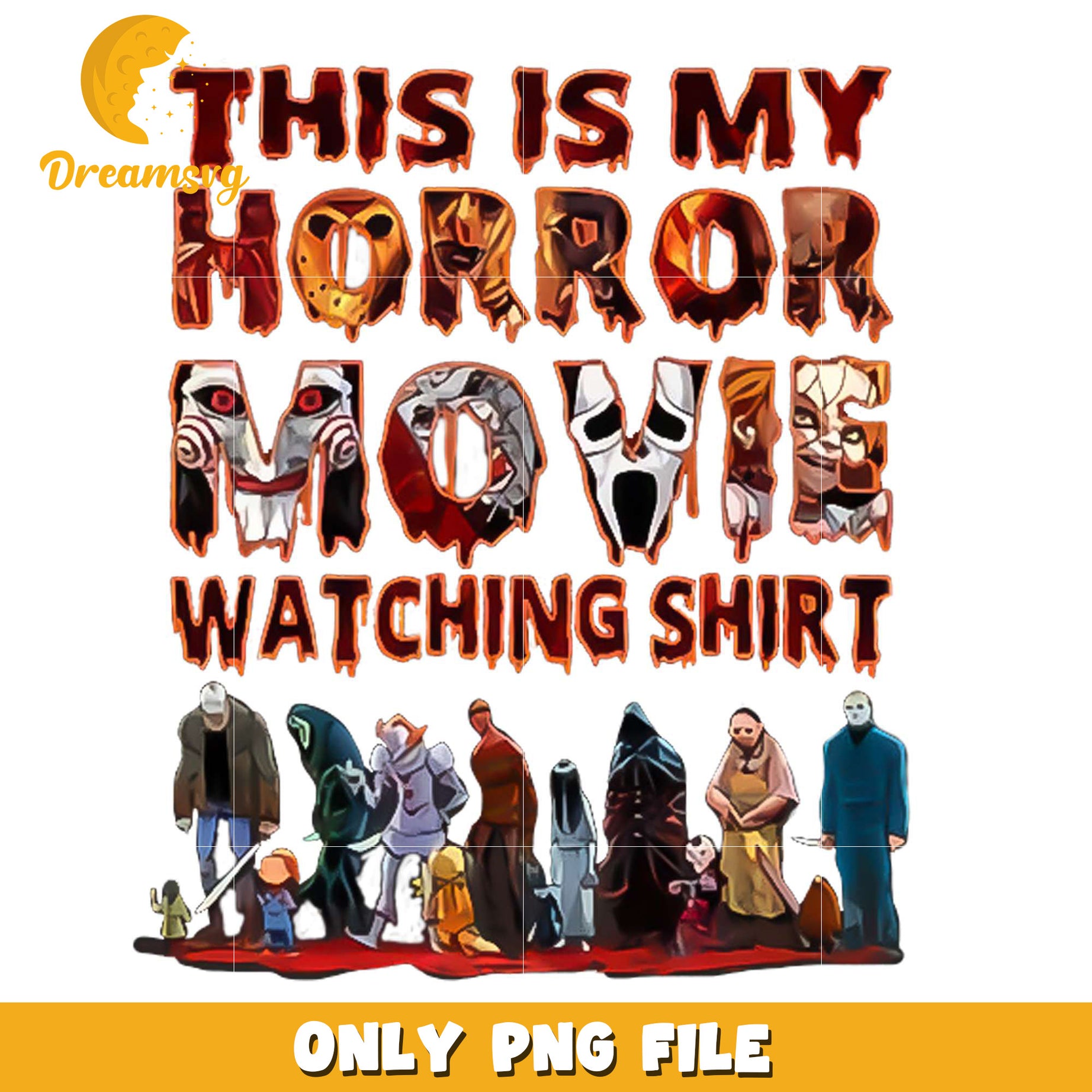 Halloween Horror Movie Quote png, costumes in halloween​​​​ png, spooky season png