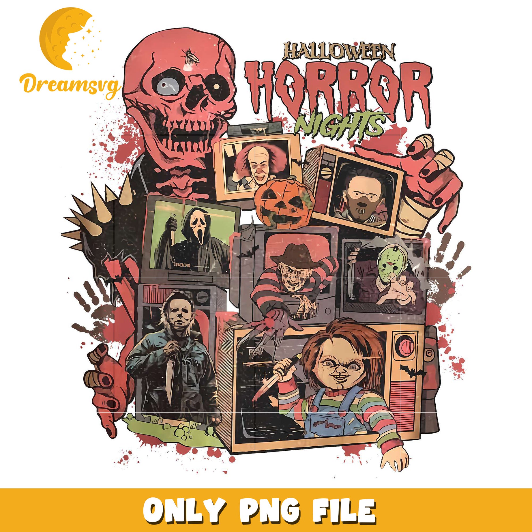 Halloween Horror Night png, costumes in halloween​​​​ png, spooky season png