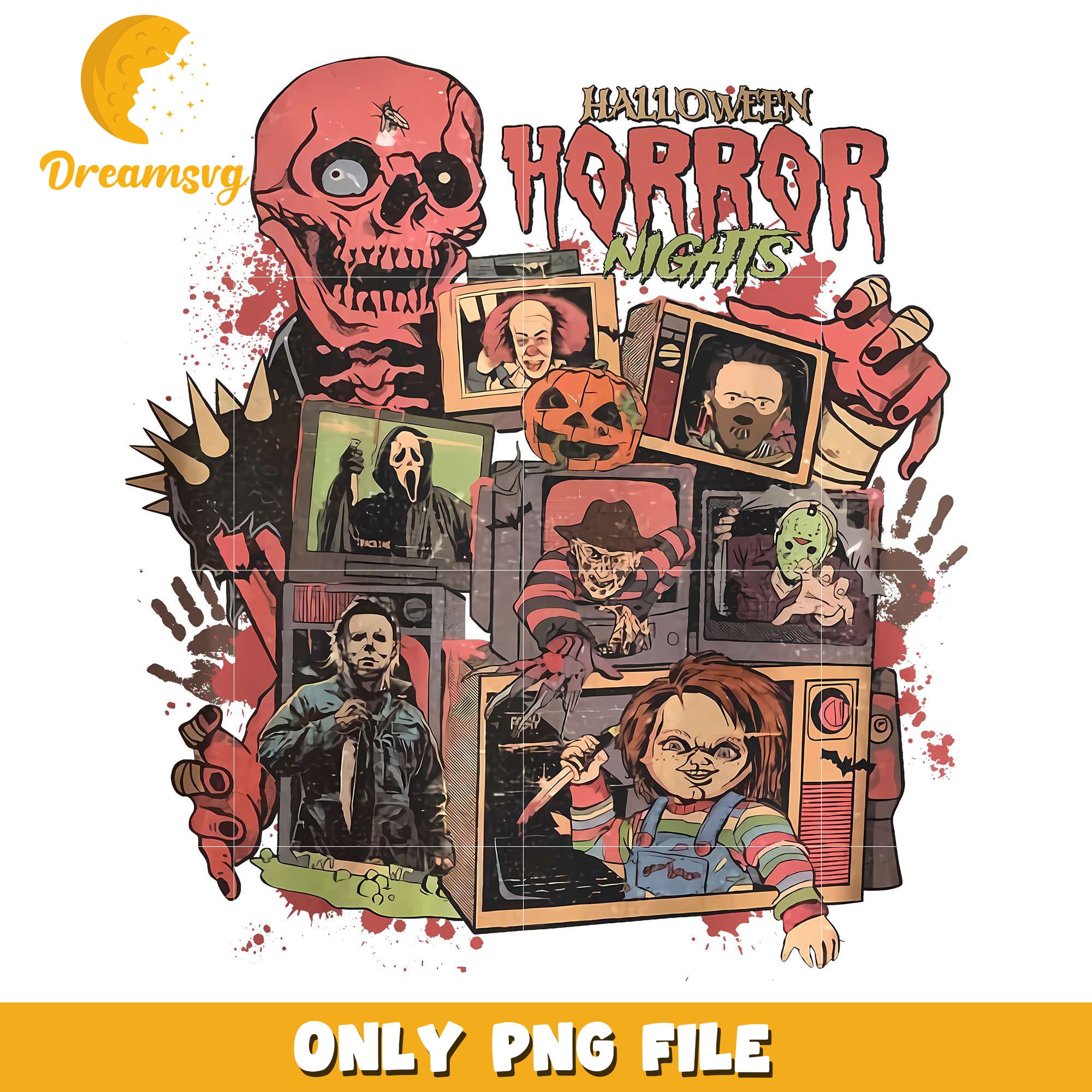 Halloween Horror Night png, costumes in halloween​​​​ png, spooky season png