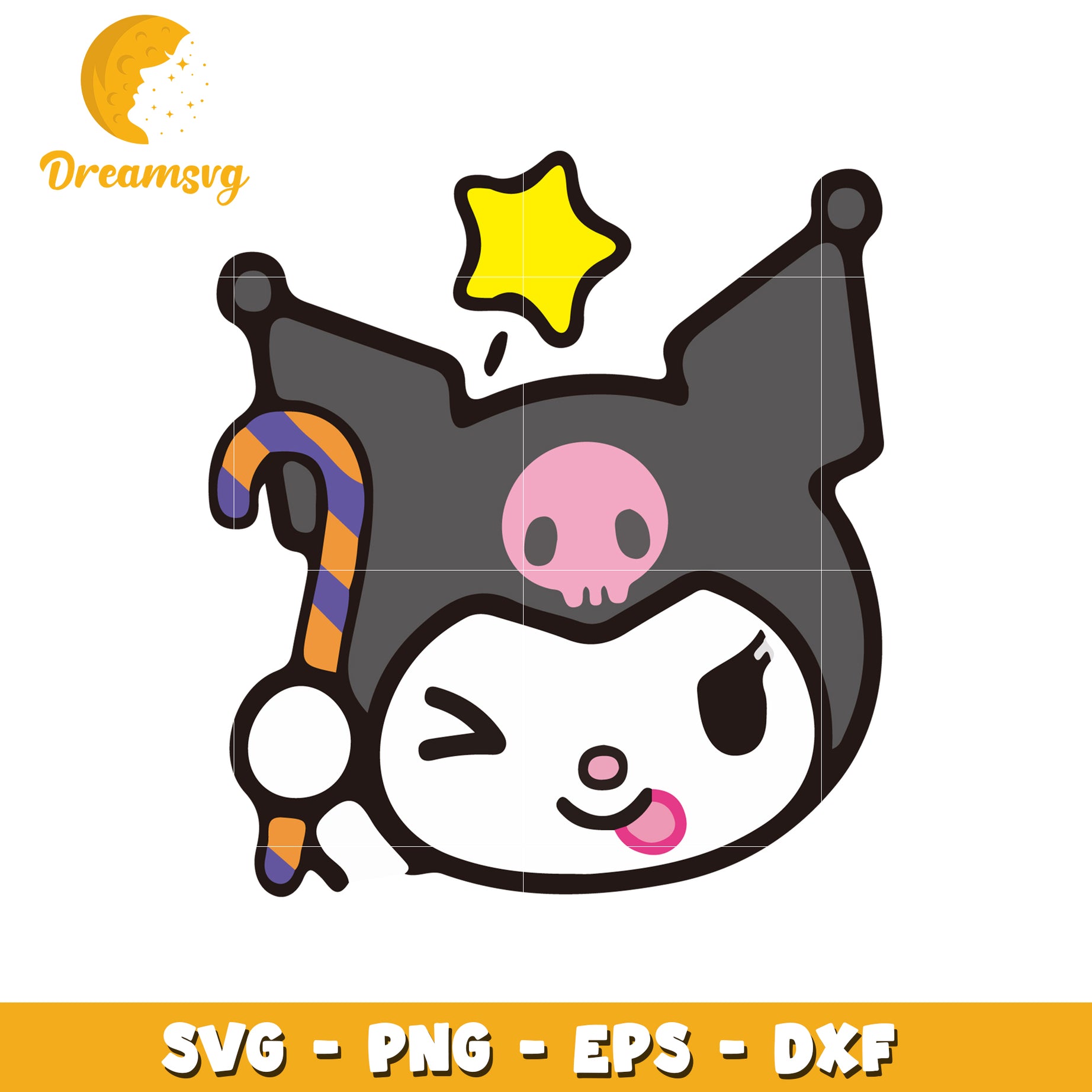 Halloween Kuromi SVG PNG EPS DXF