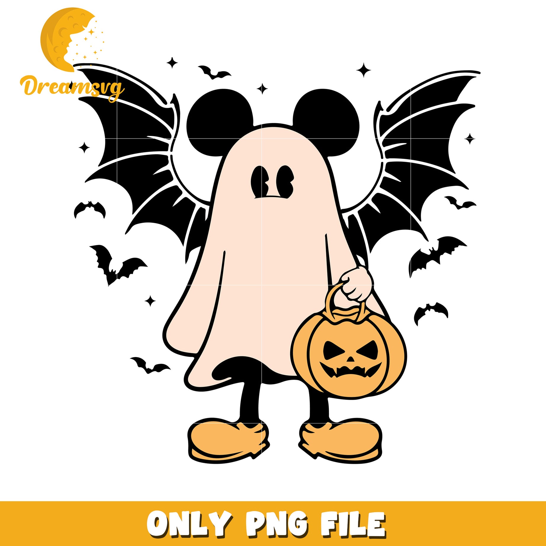 Halloween Mickey Ghost PNG