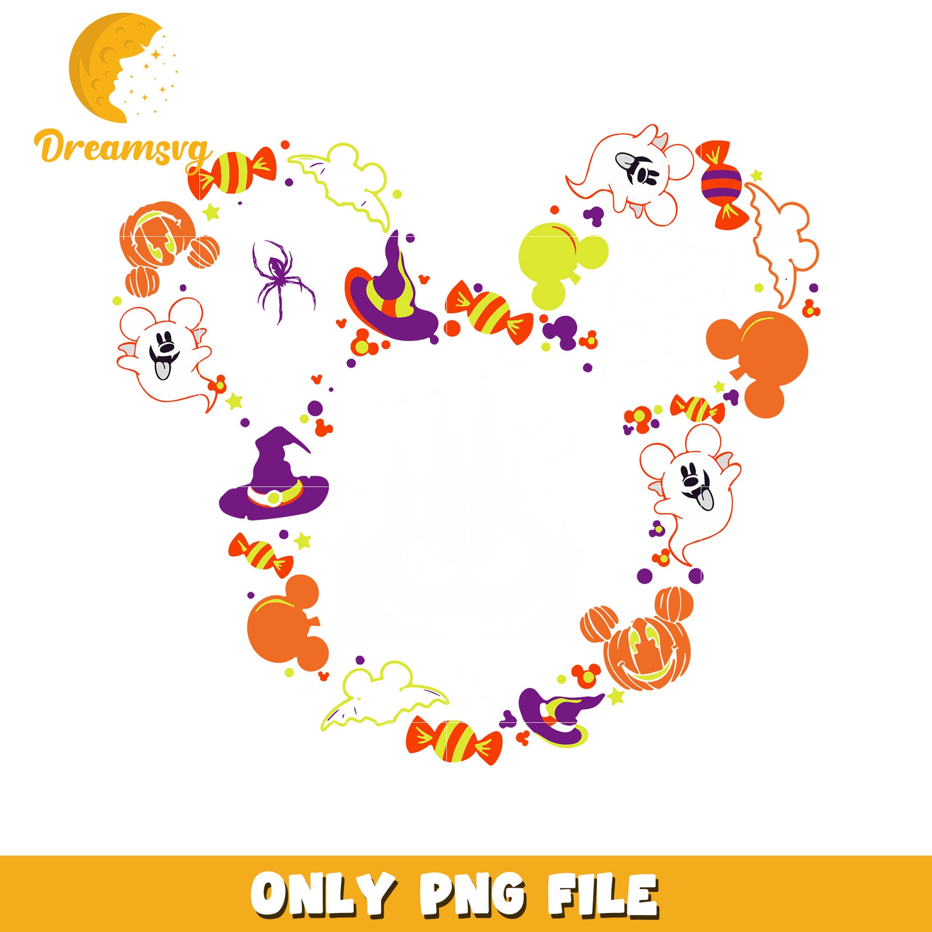 Halloween Mickey PNG Design