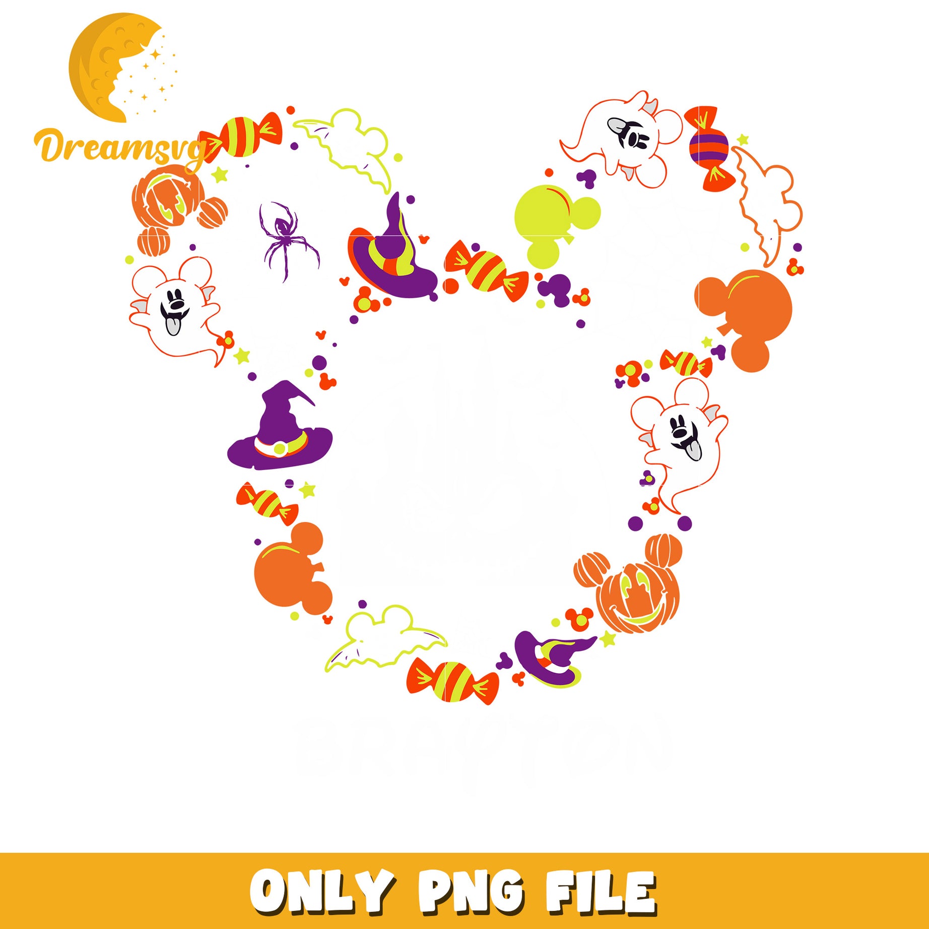 Halloween Mickey PNG Sublimation