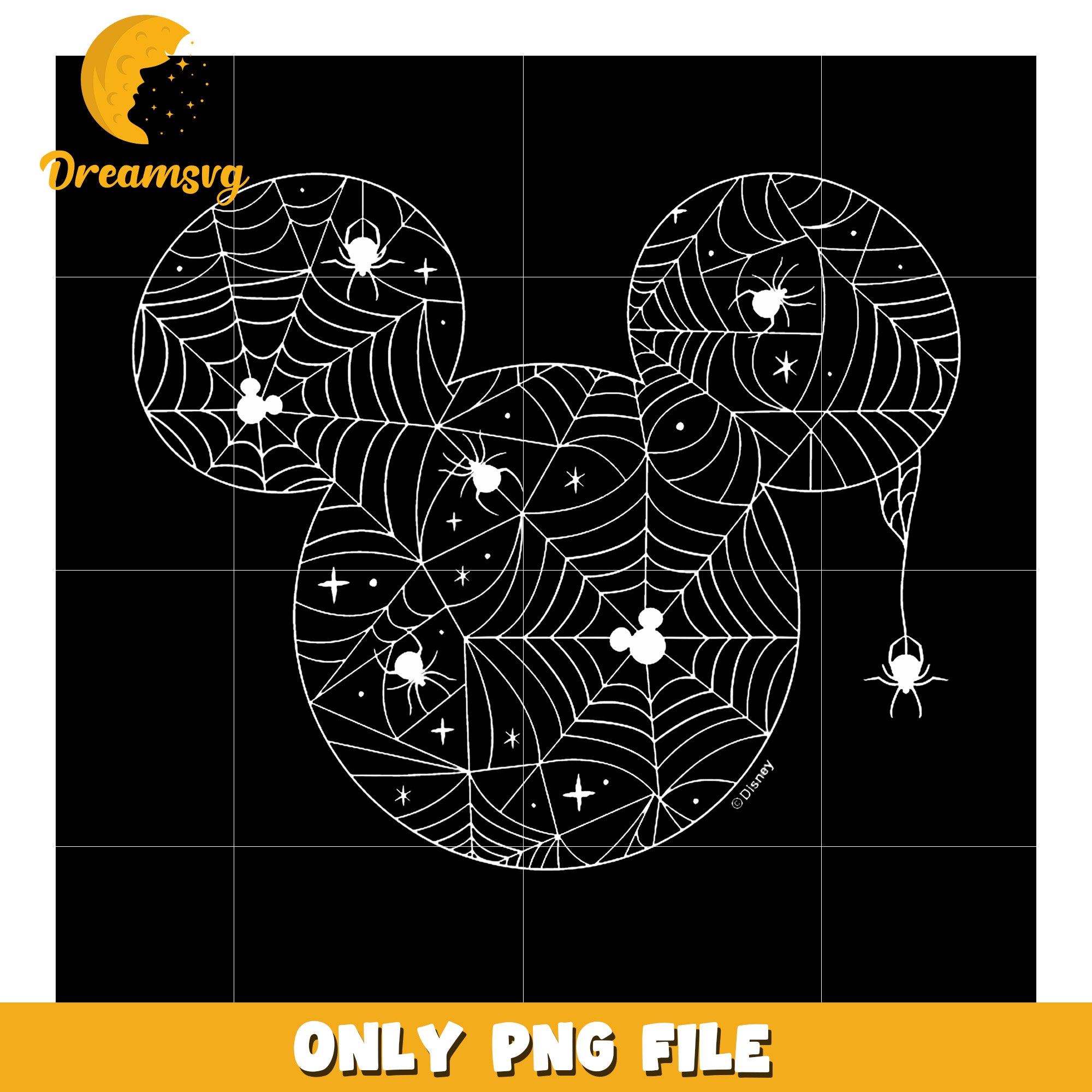Halloween Mickey Spider Web png, halloween candy png, trick or treat png