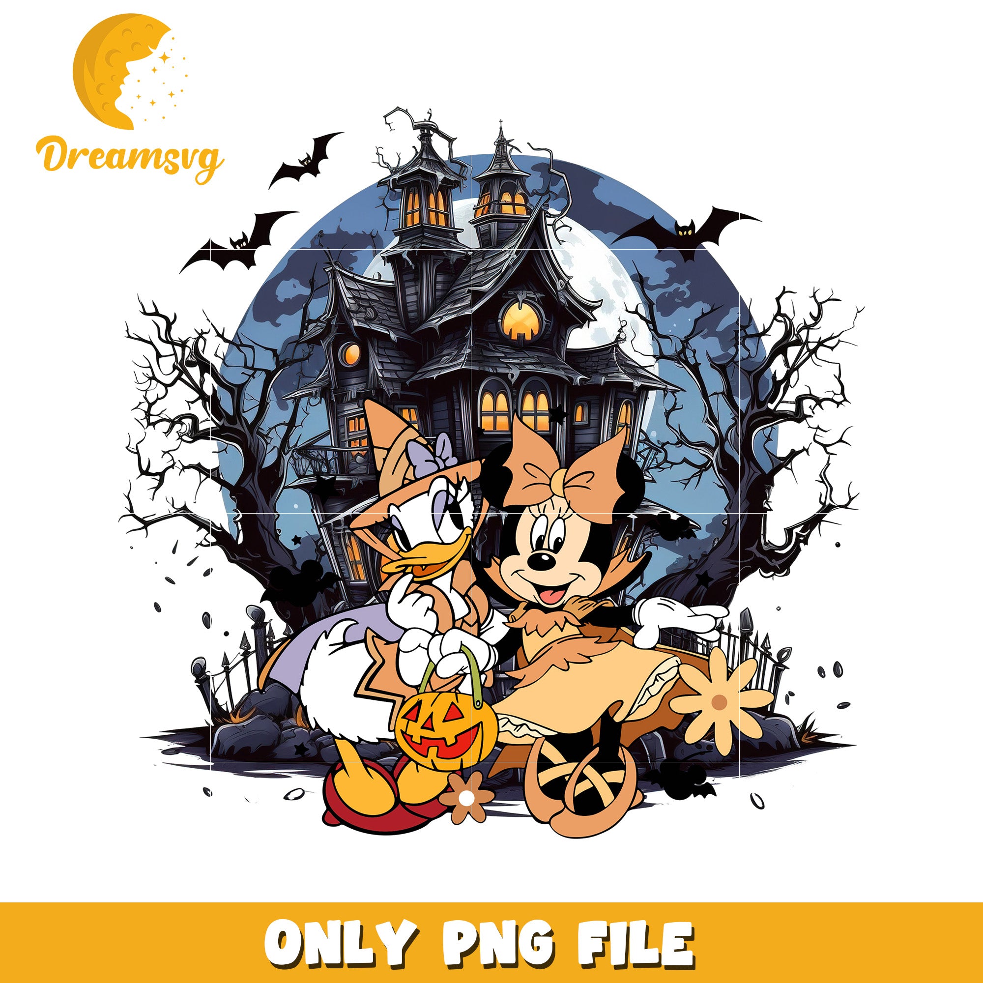 Halloween Minnie Daisy PNG