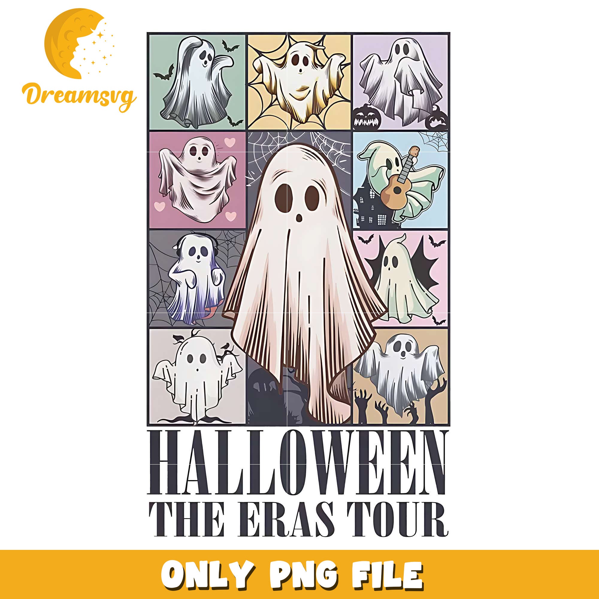 Halloween The Eras Tour Cute Ghost png, spooky halloween​​​​ png, fall season png