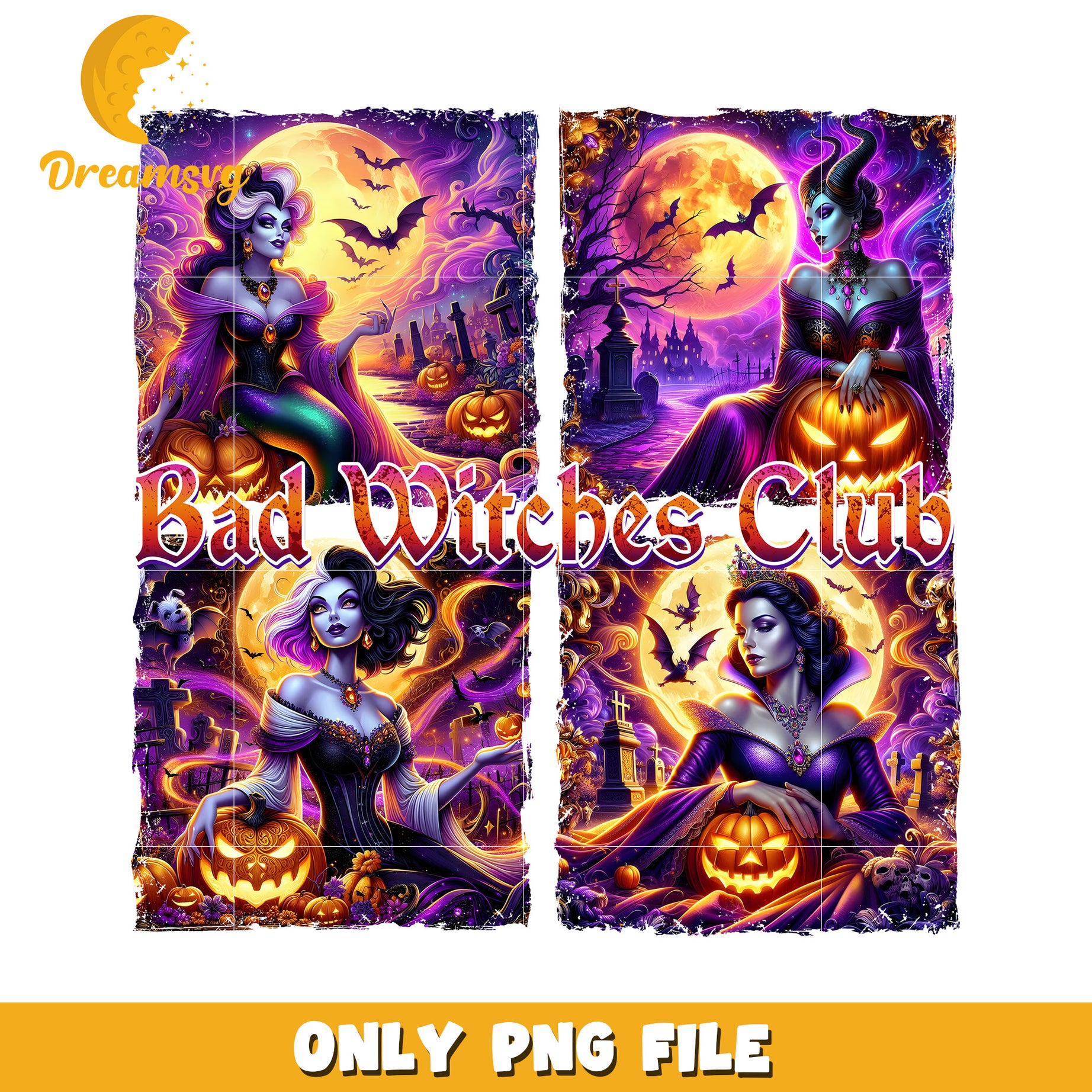 Halloween Witches PNG Sublimation