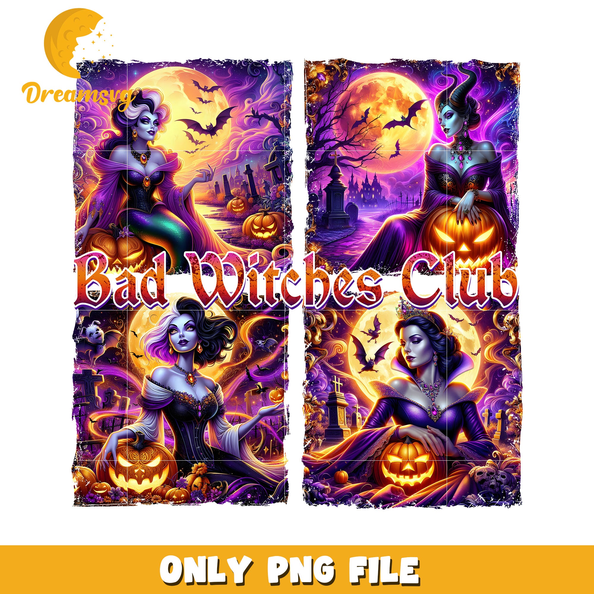 Halloween Witches PNG Sublimation
