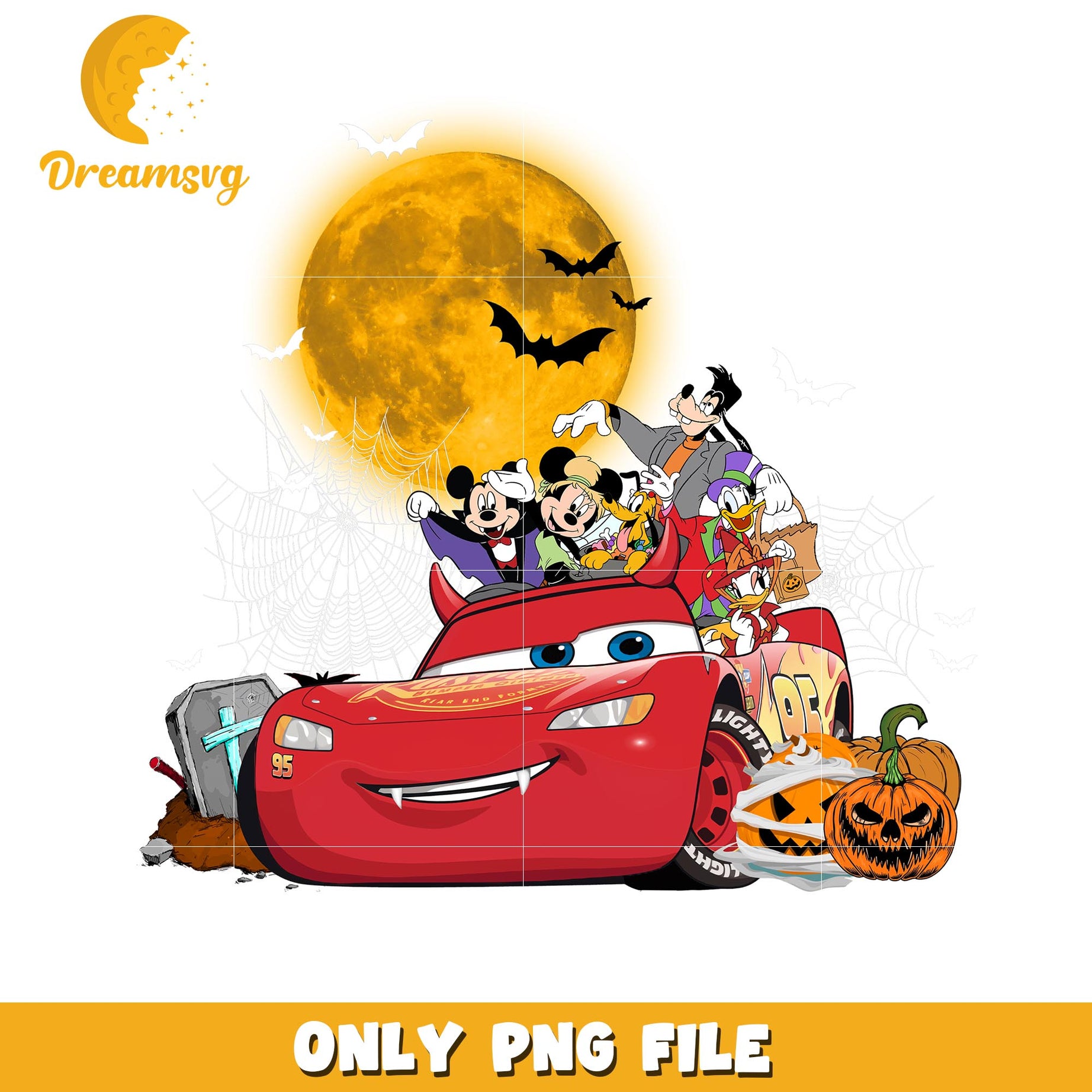Halloween Cars Mc Queen Mickey png, Disney Pixar cartoon characters png