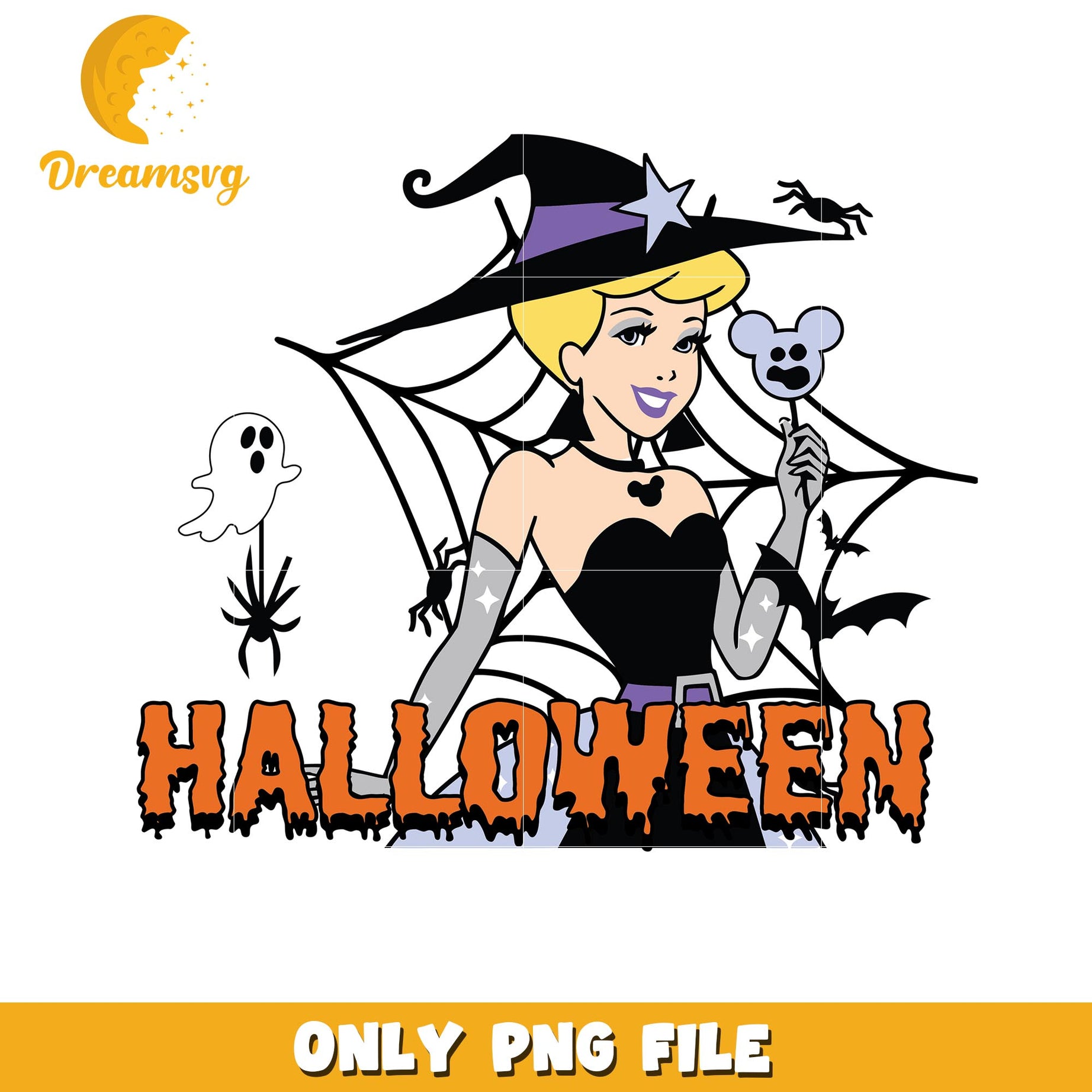 Halloween Cinderella princess png, Disney movies halloween princess png