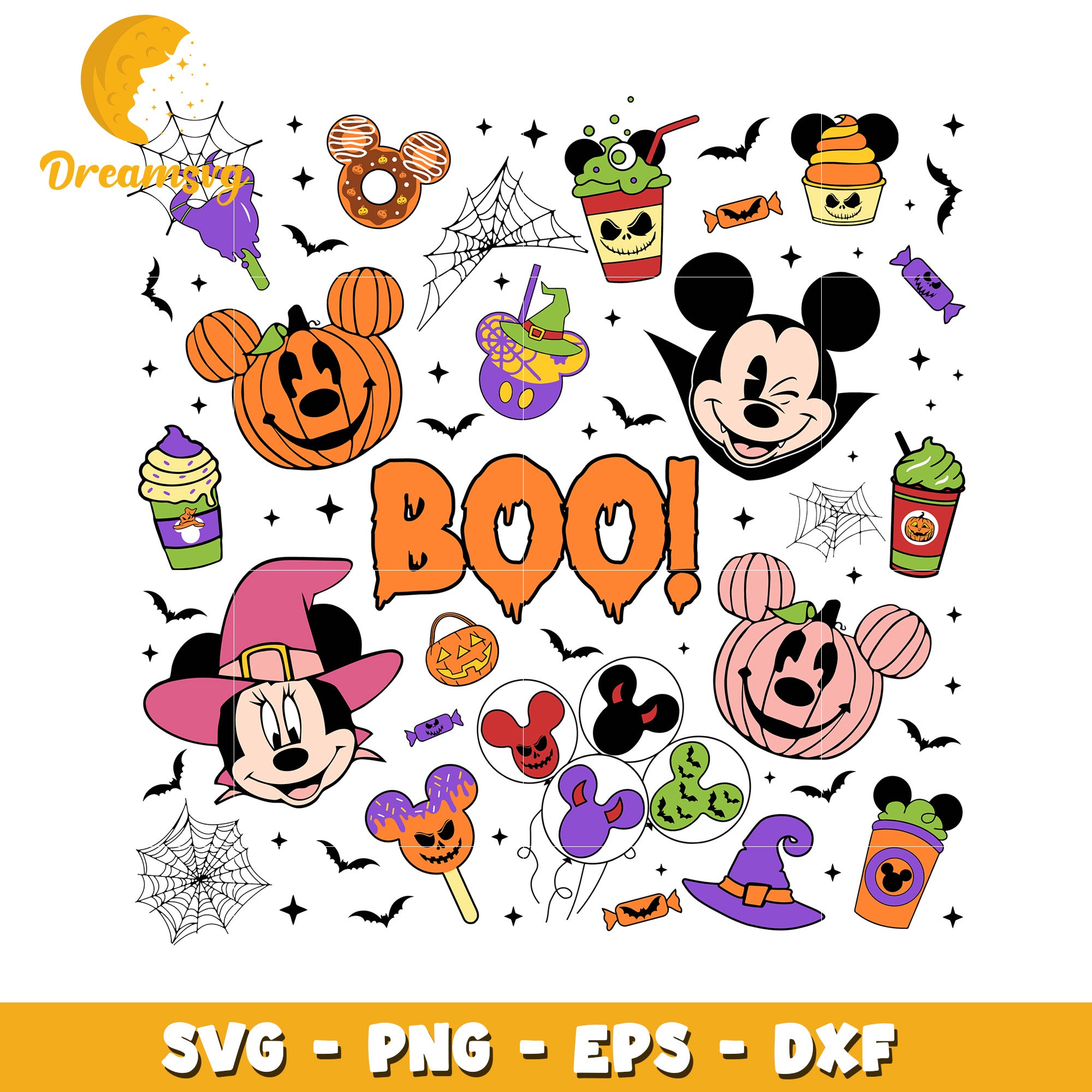 Halloween Disney boo friends svg, Disney movies halloween svg